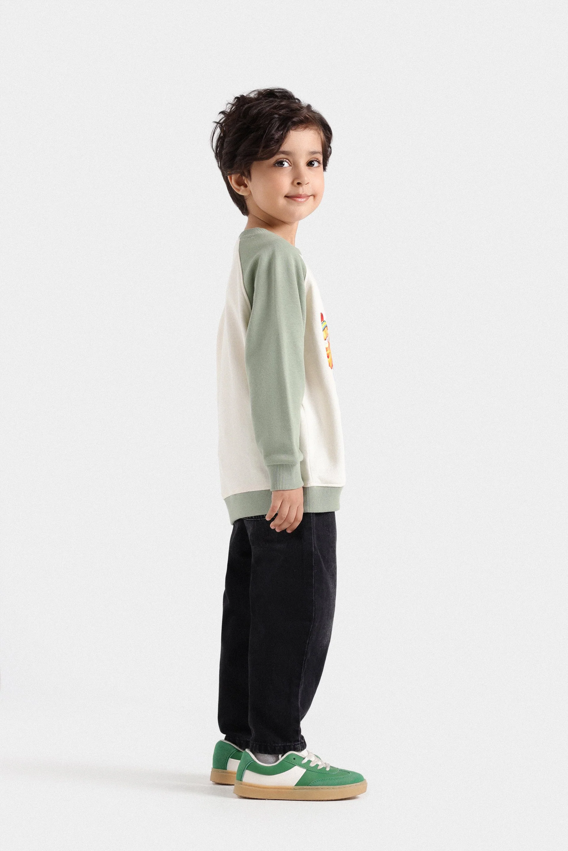 Raglan Character Graphic Sweatshirt - Image 5