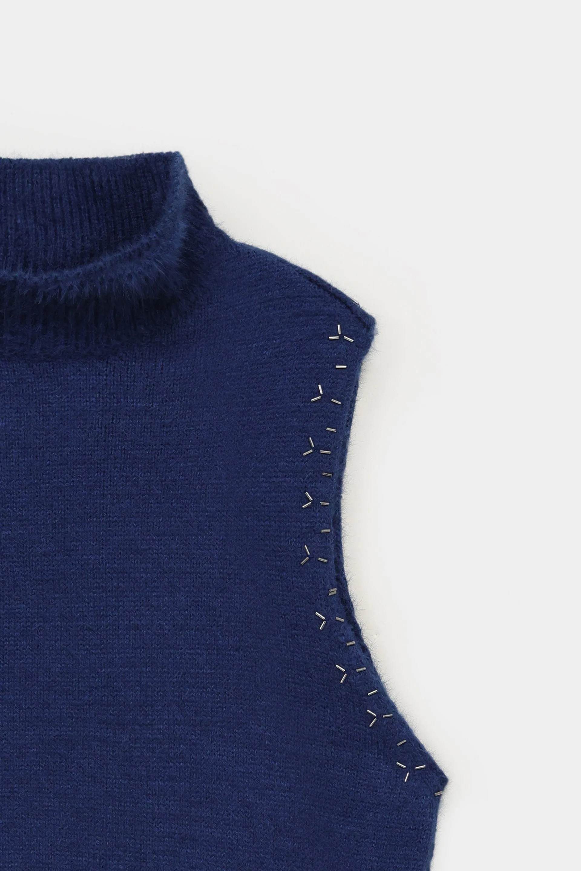 Cropped Halter Neck Sweater - Image 6