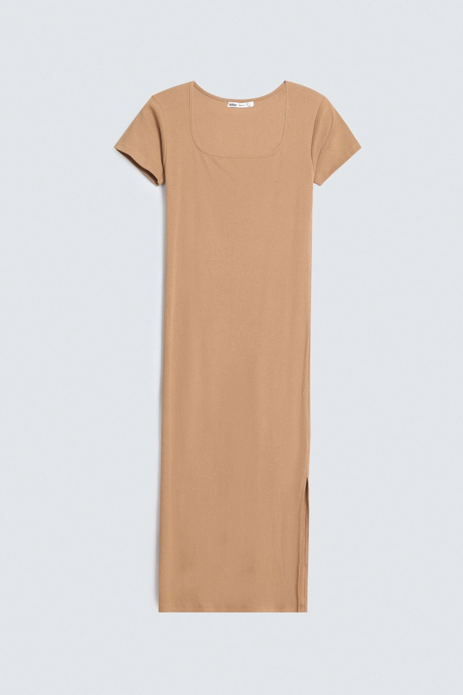Scoop Neck Ribbed Dress - Image 8