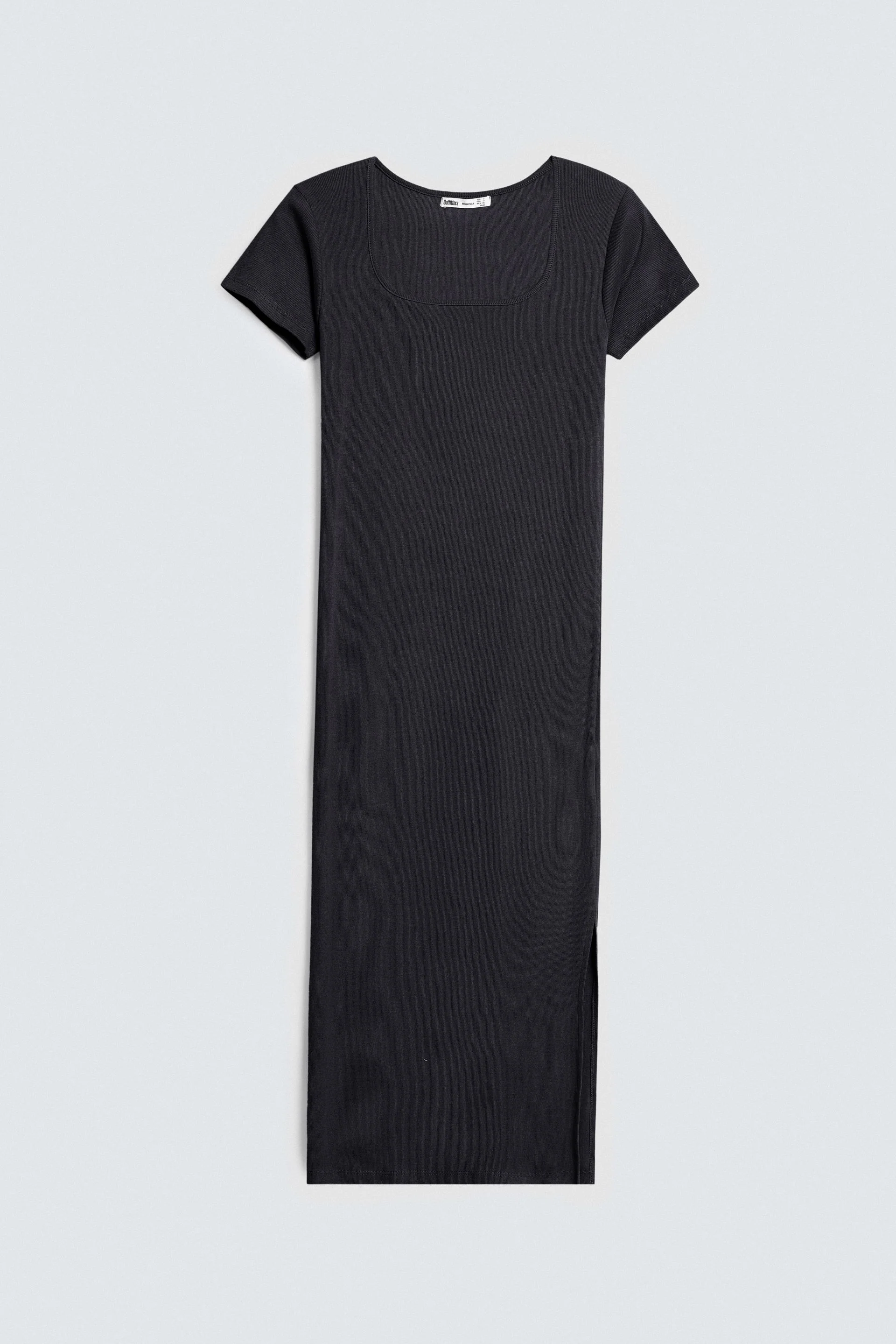 Overlay Scoop Neck Ribbed Dress - Image 5