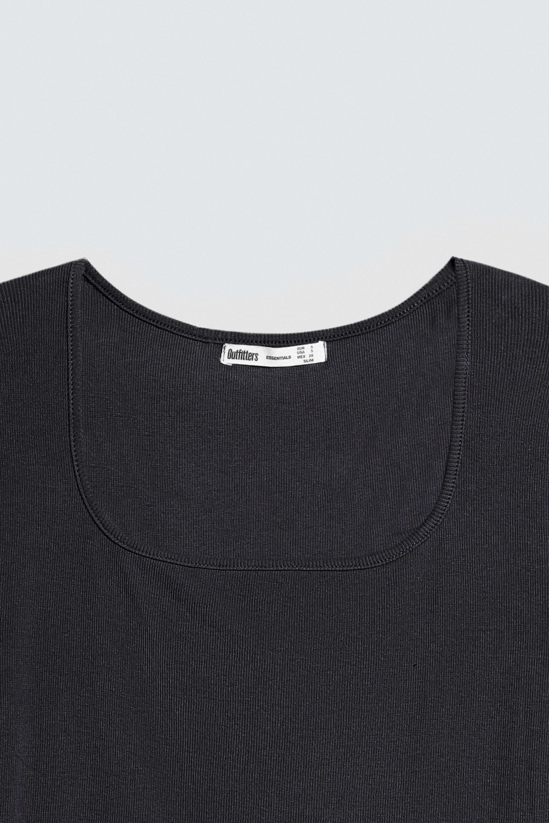 Overlay Scoop Neck Ribbed Dress - Image 6