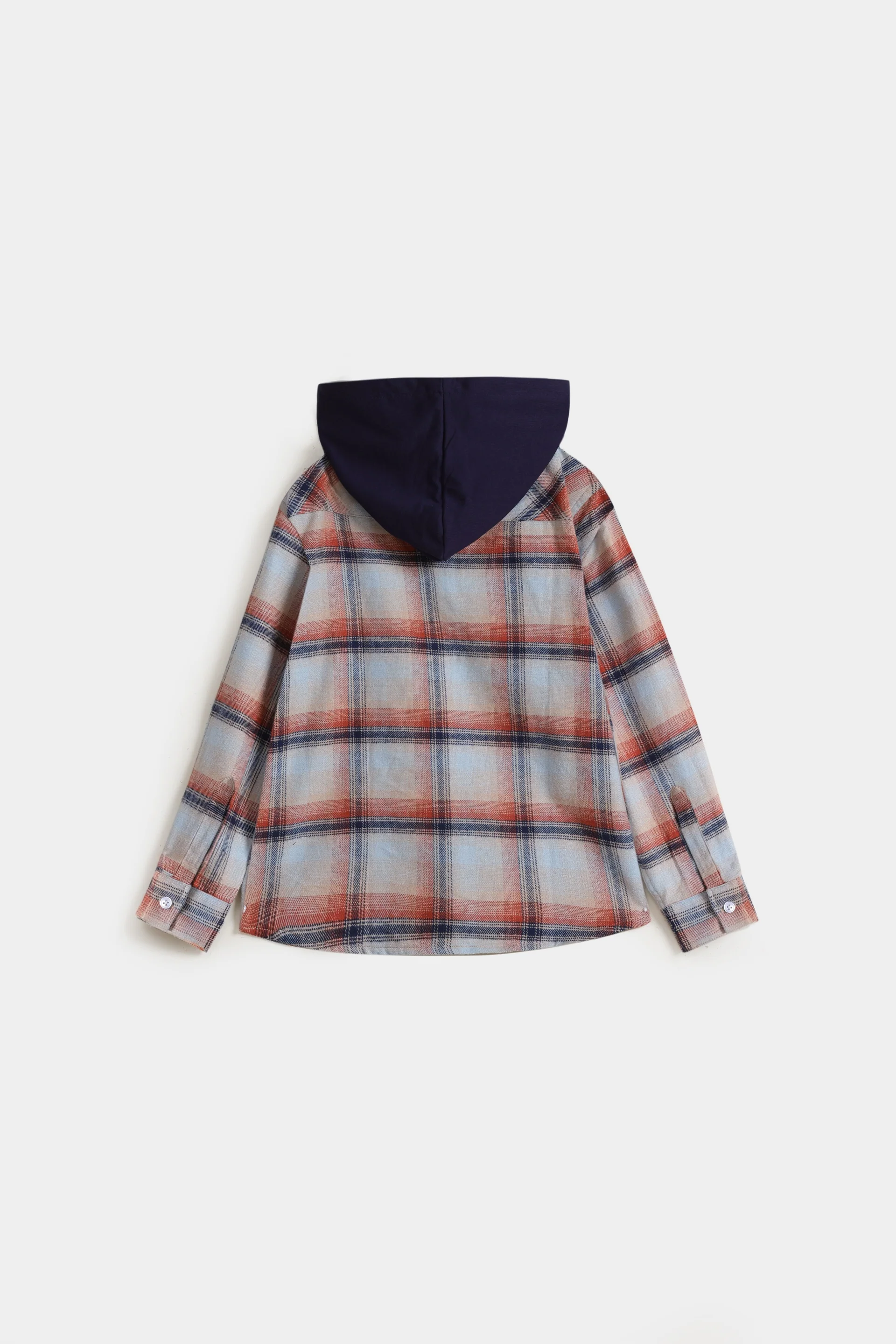 Checkered Shirt With Hood - Image 3