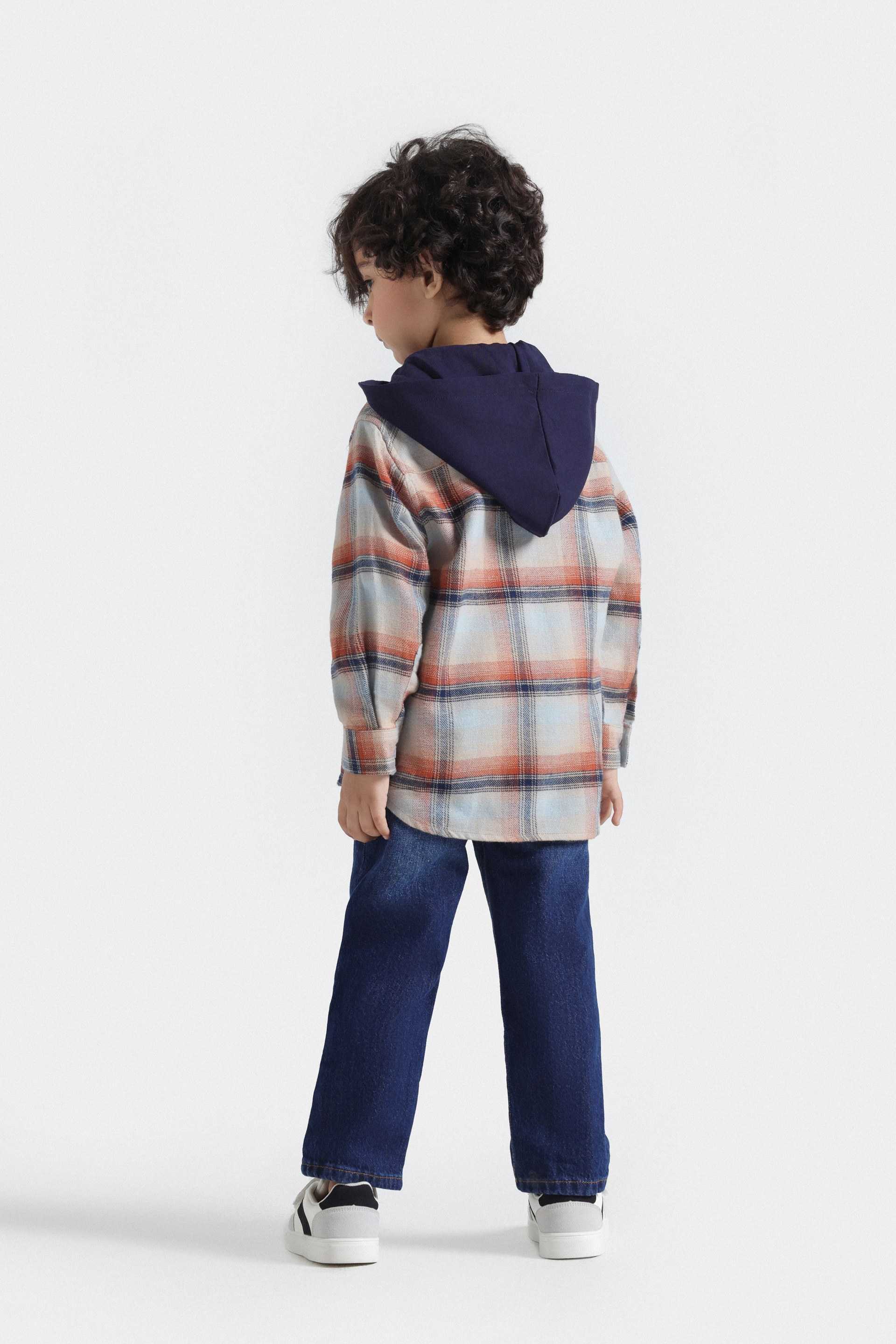 Checkered Shirt With Hood - Image 6