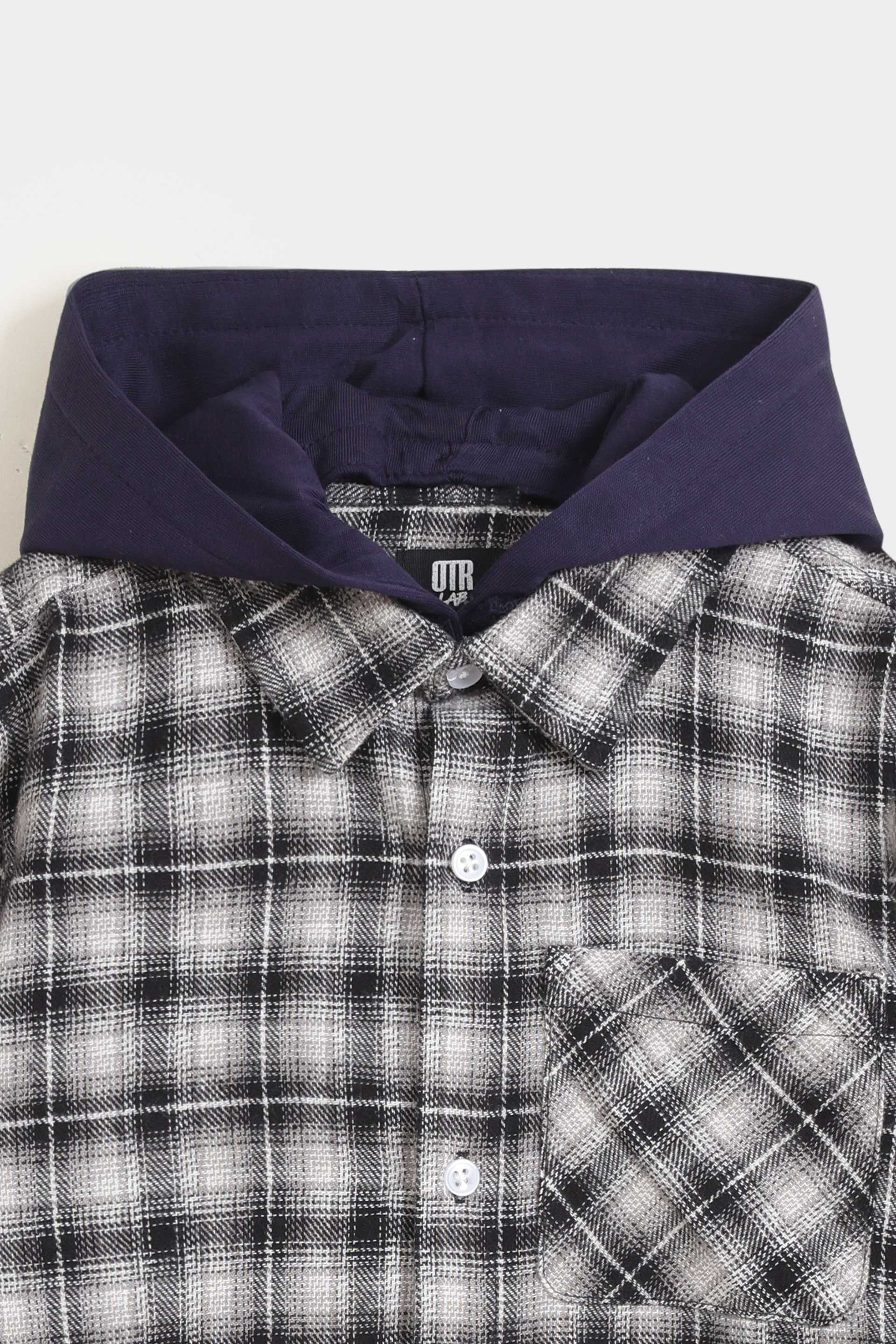Checkered Shirt With Hood - Image 8