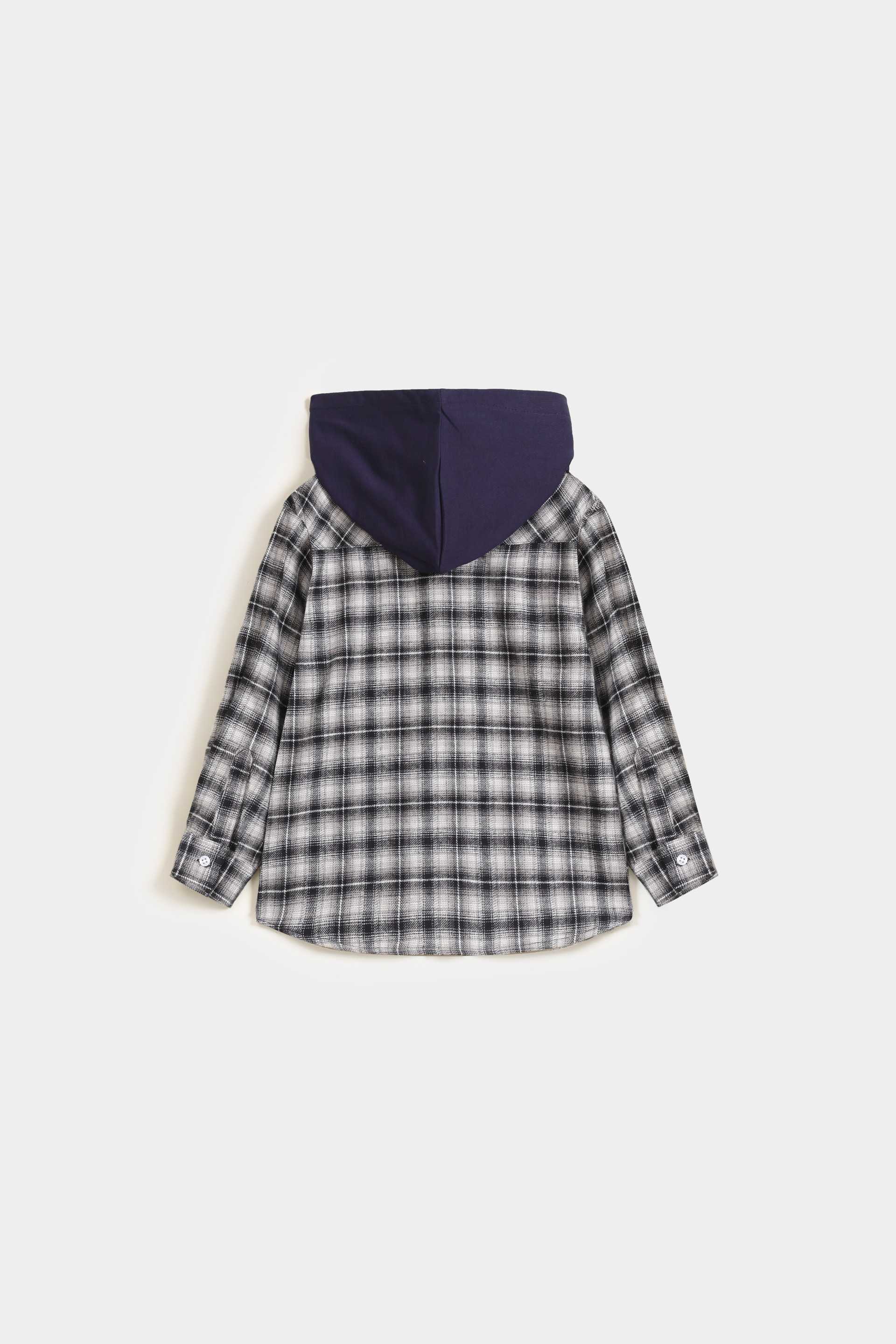 Checkered Shirt With Hood - Image 9