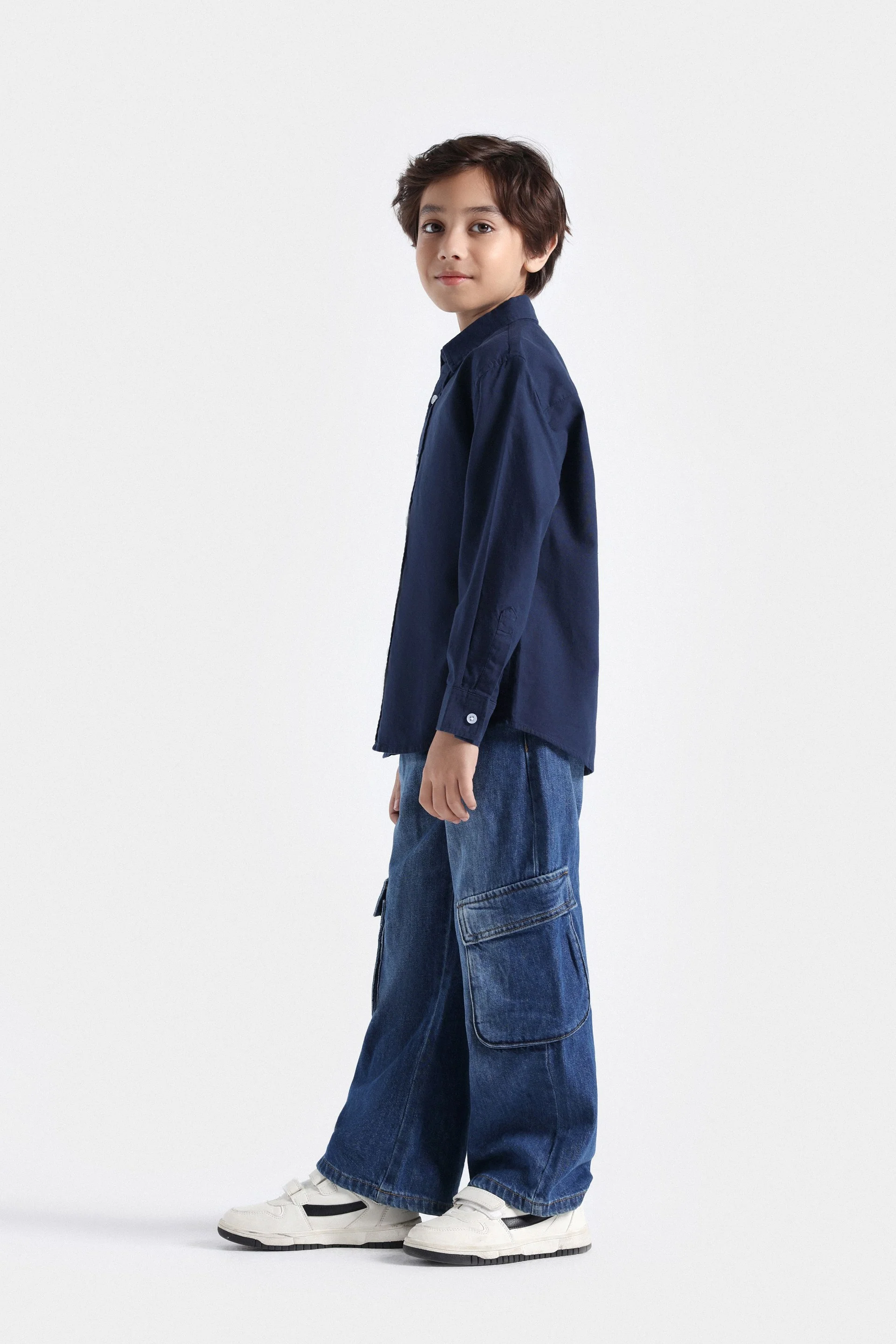 Basic Oxford Textured Shirt - Image 8