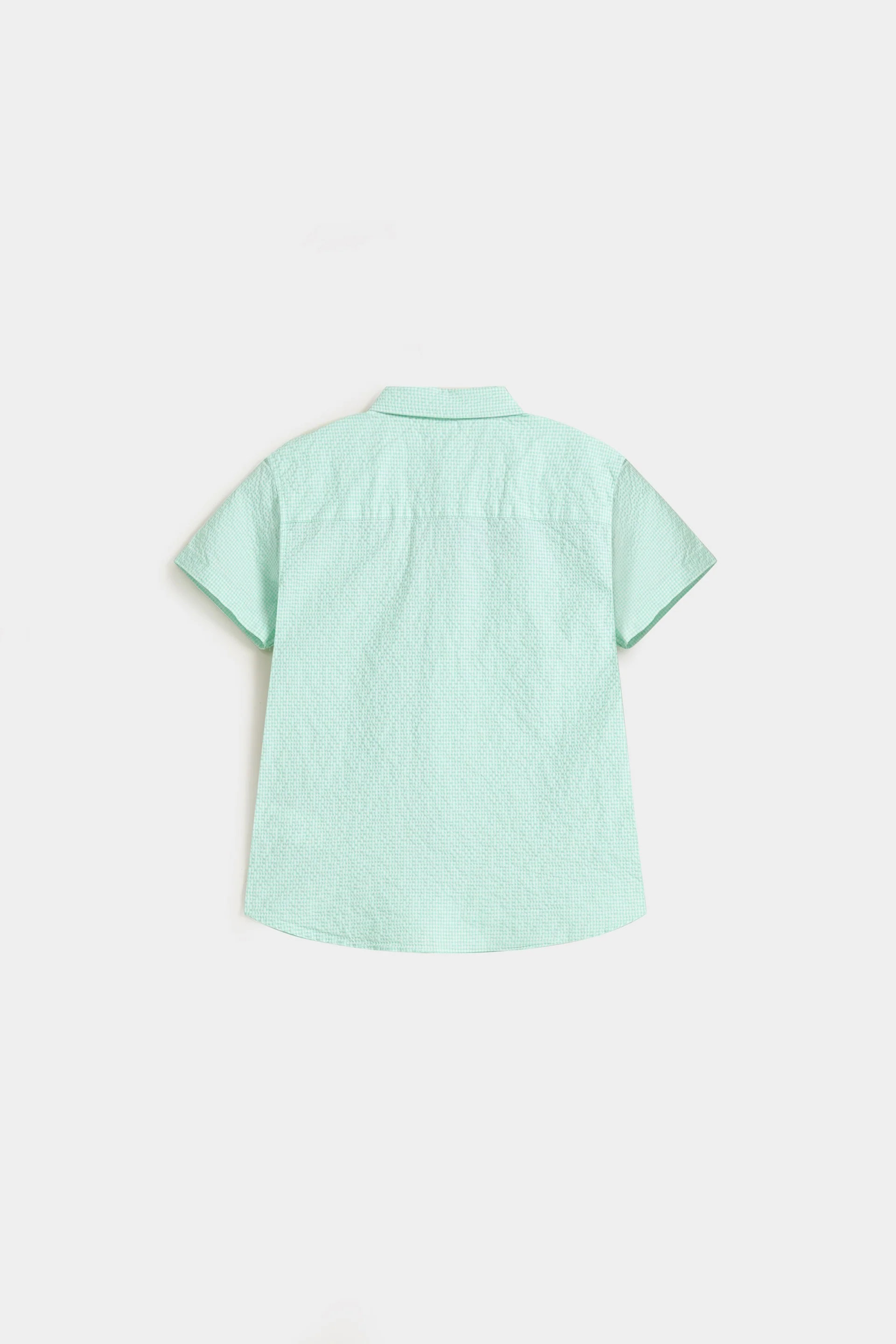 Textured Checkered Shirt - Image 3