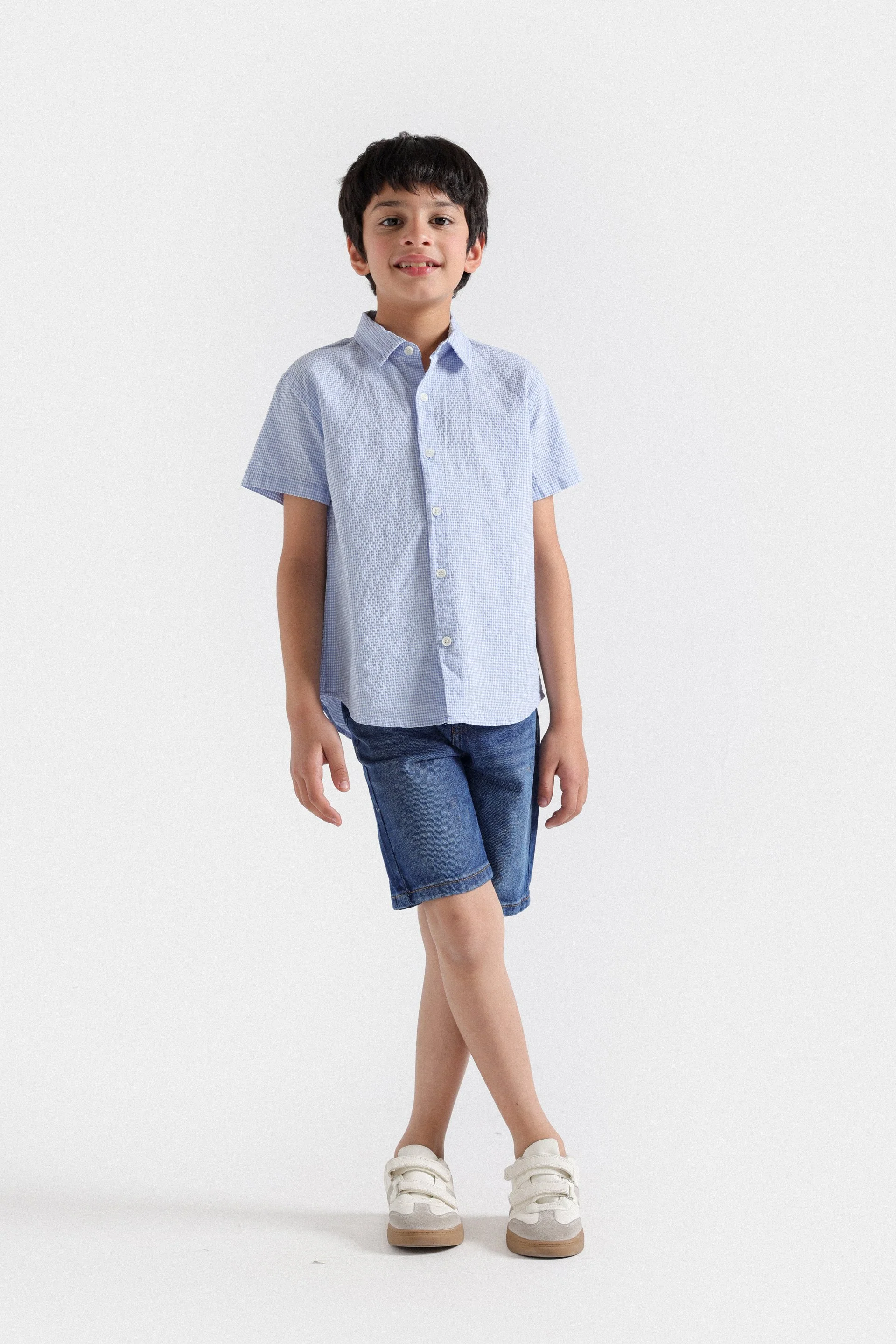 Textured Checkered Shirt - Image 9