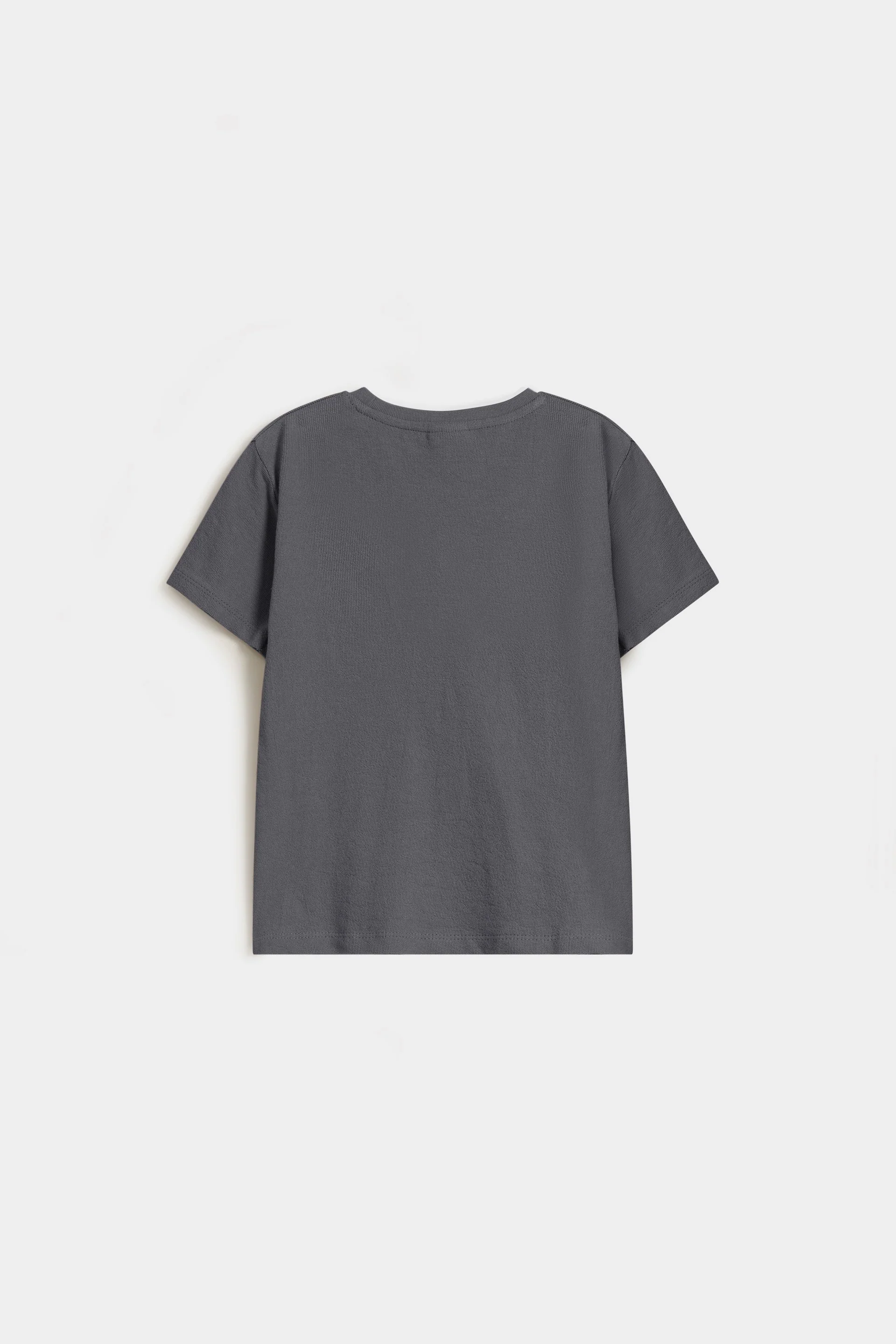 Textured Knit Embroidered T-Shirt - Image 3