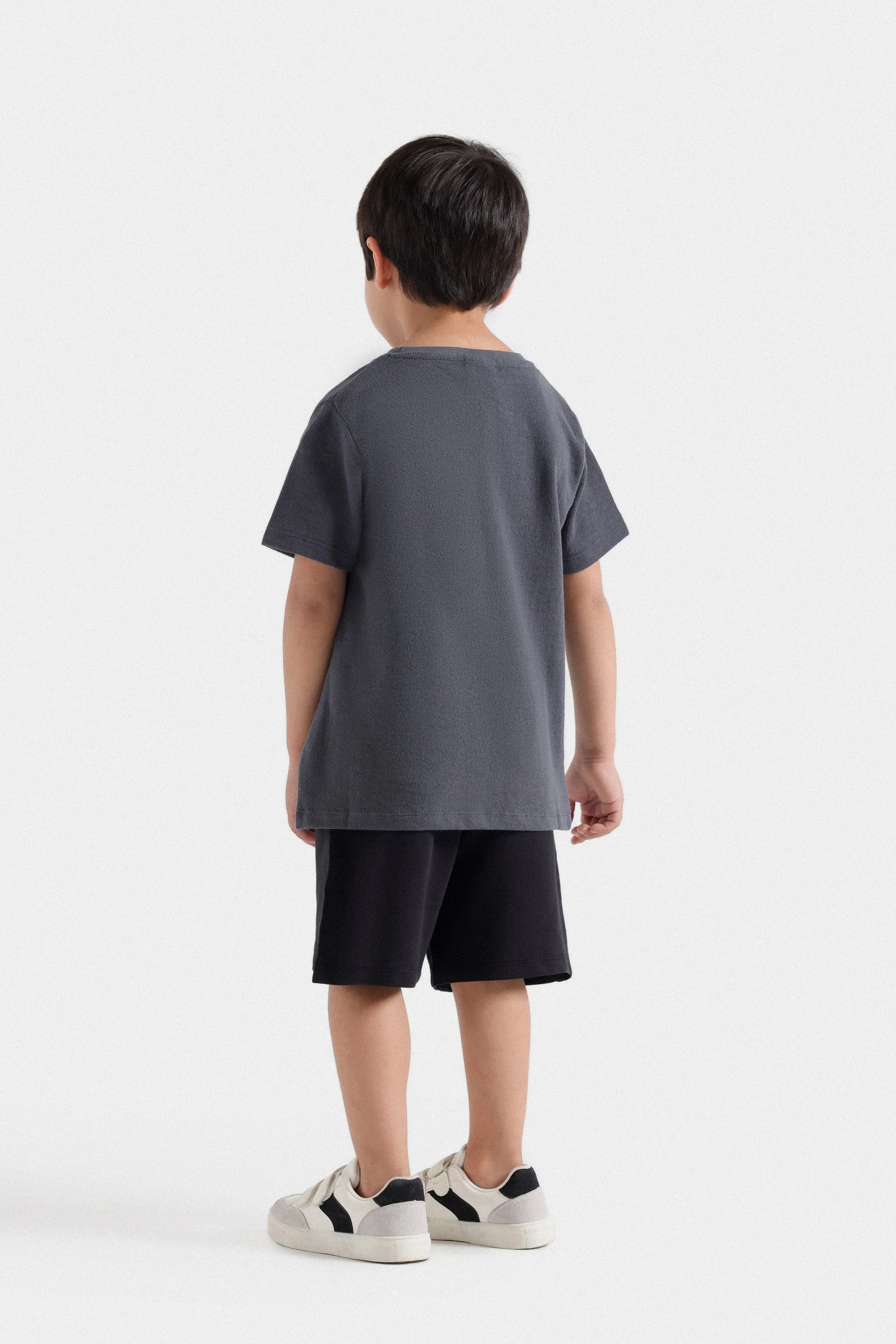 Textured Knit Embroidered T-Shirt - Image 5