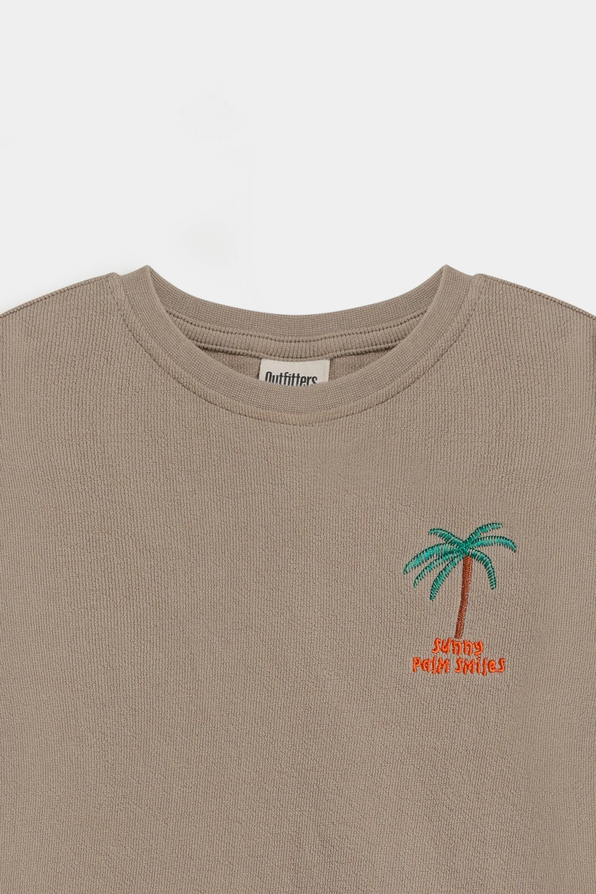 Textured Knit Embroidered T-Shirt - Image 7