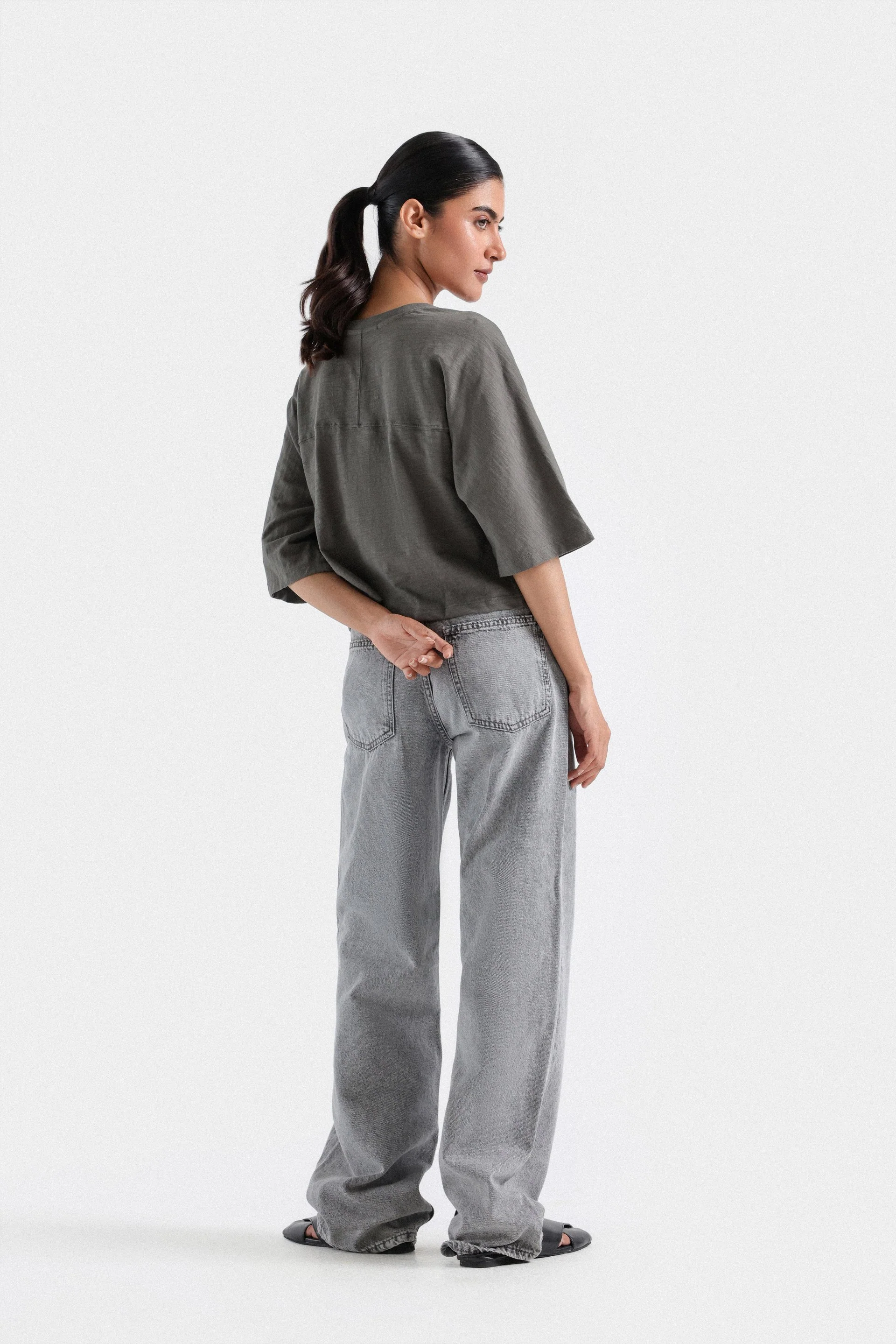 Basic Super Cropped Boxy T-shirt - Image 16