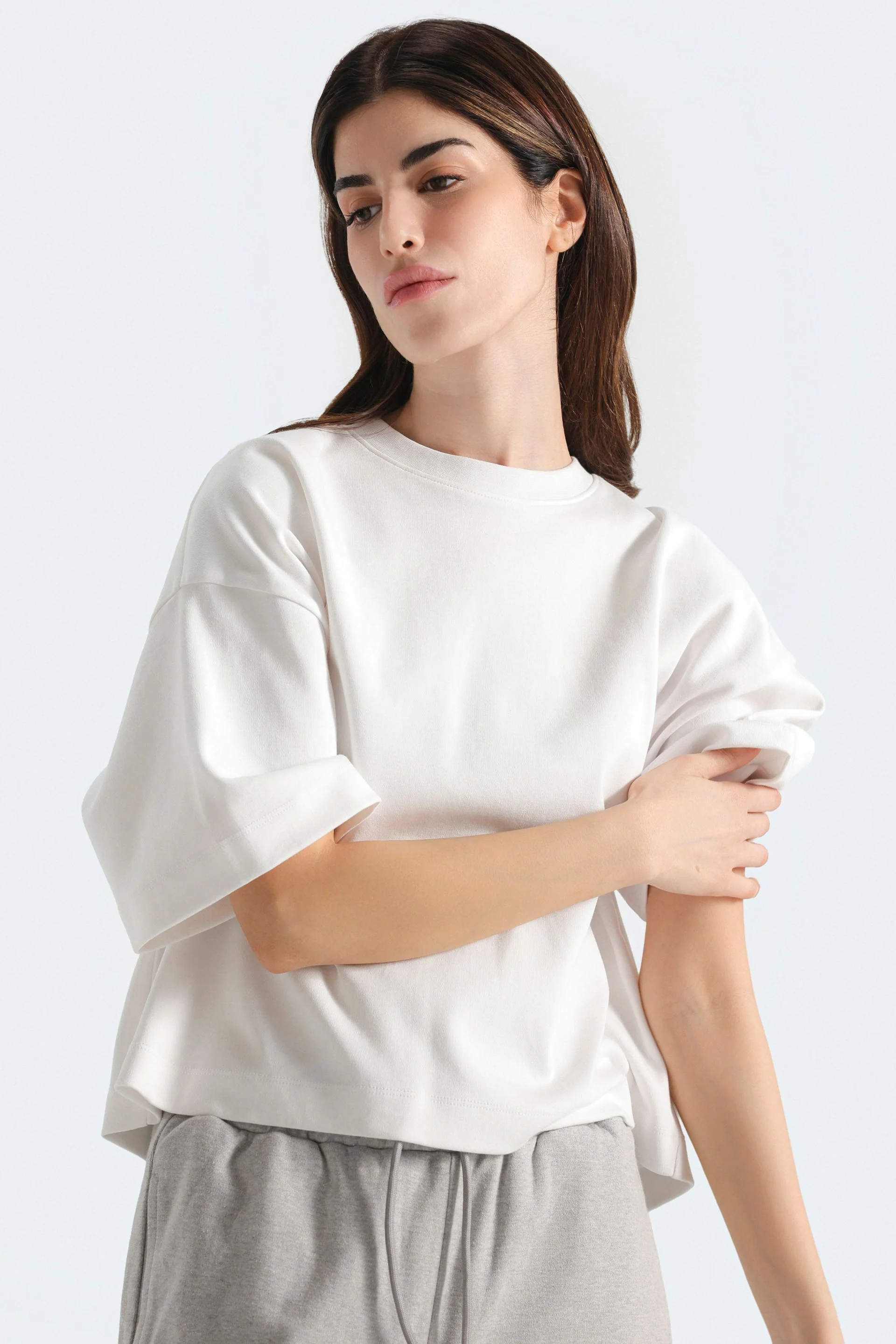 Cropped Basic T-Shirt - Image 19
