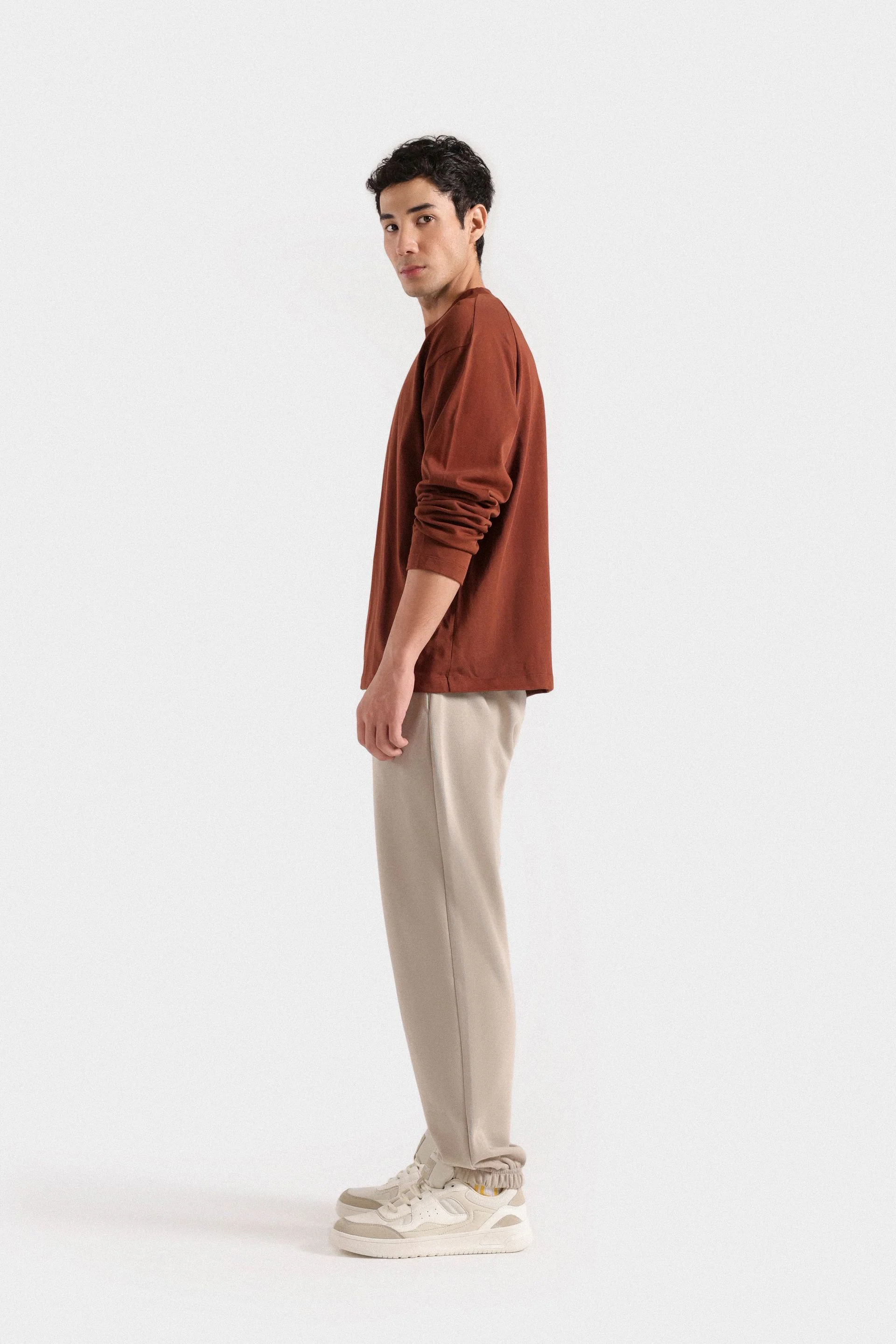 Basic Mock Neck T-Shirt - Image 3