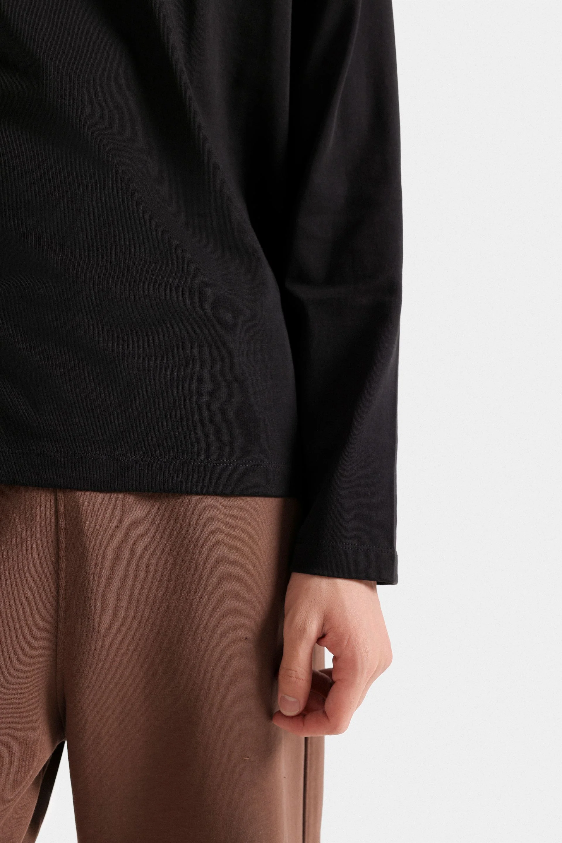 Basic Mock Neck T-Shirt - Image 9
