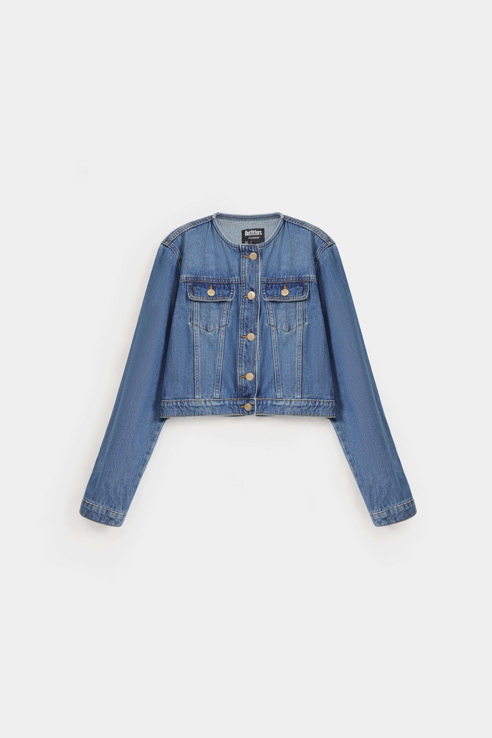 Super Cropped Denim Jacket - Image 6