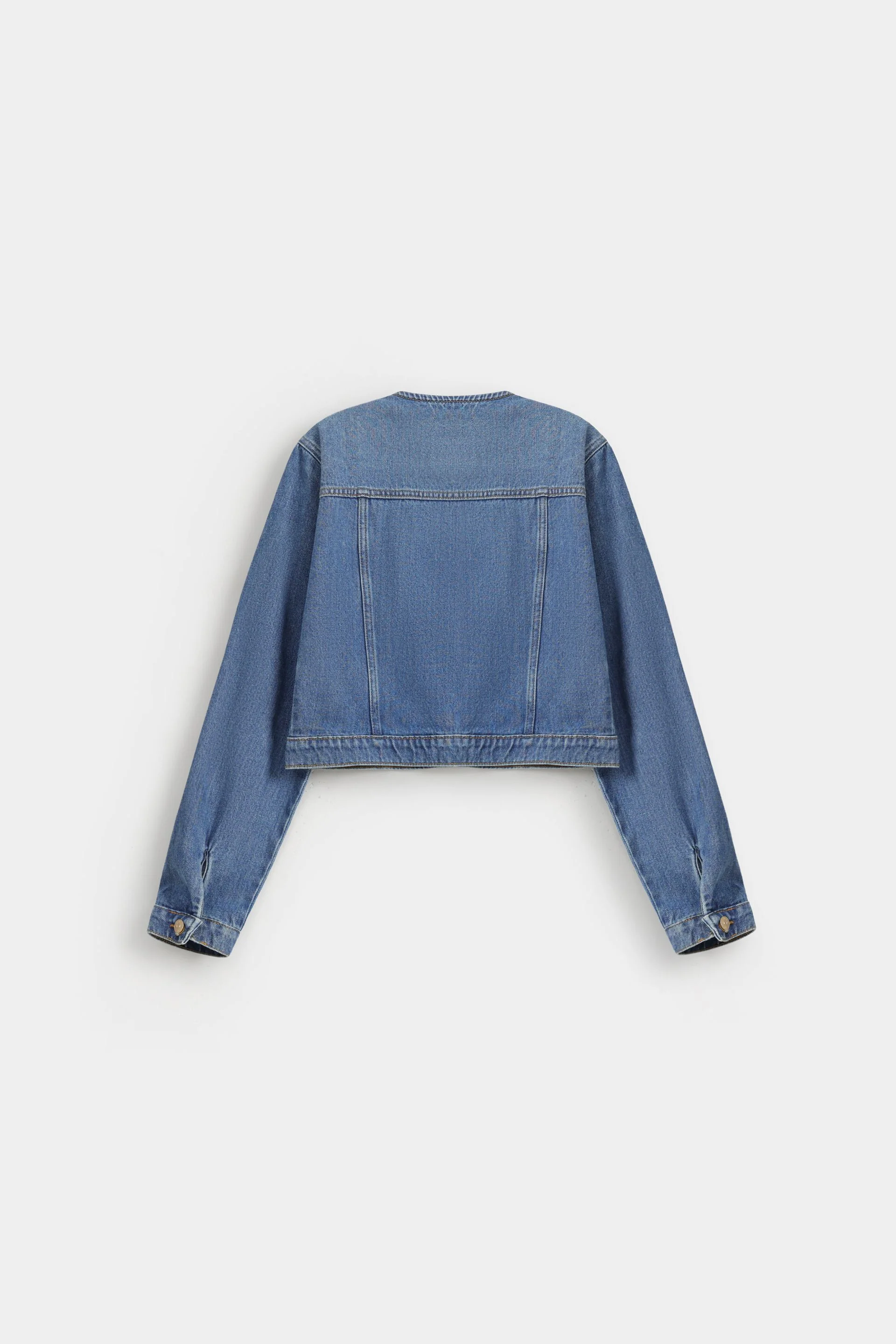 Super Cropped Denim Jacket - Image 8
