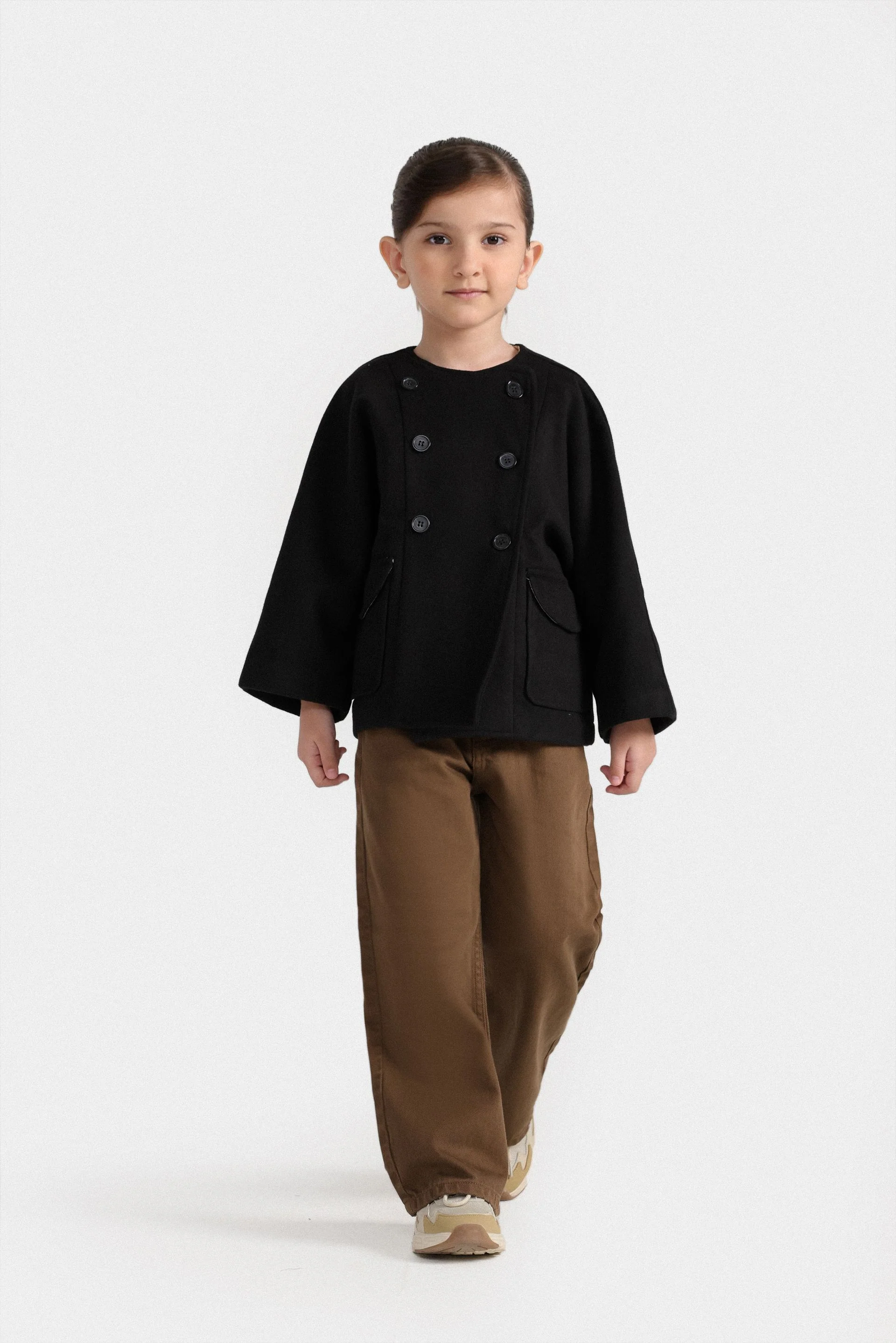 Basic Button Up Coat - Image 4