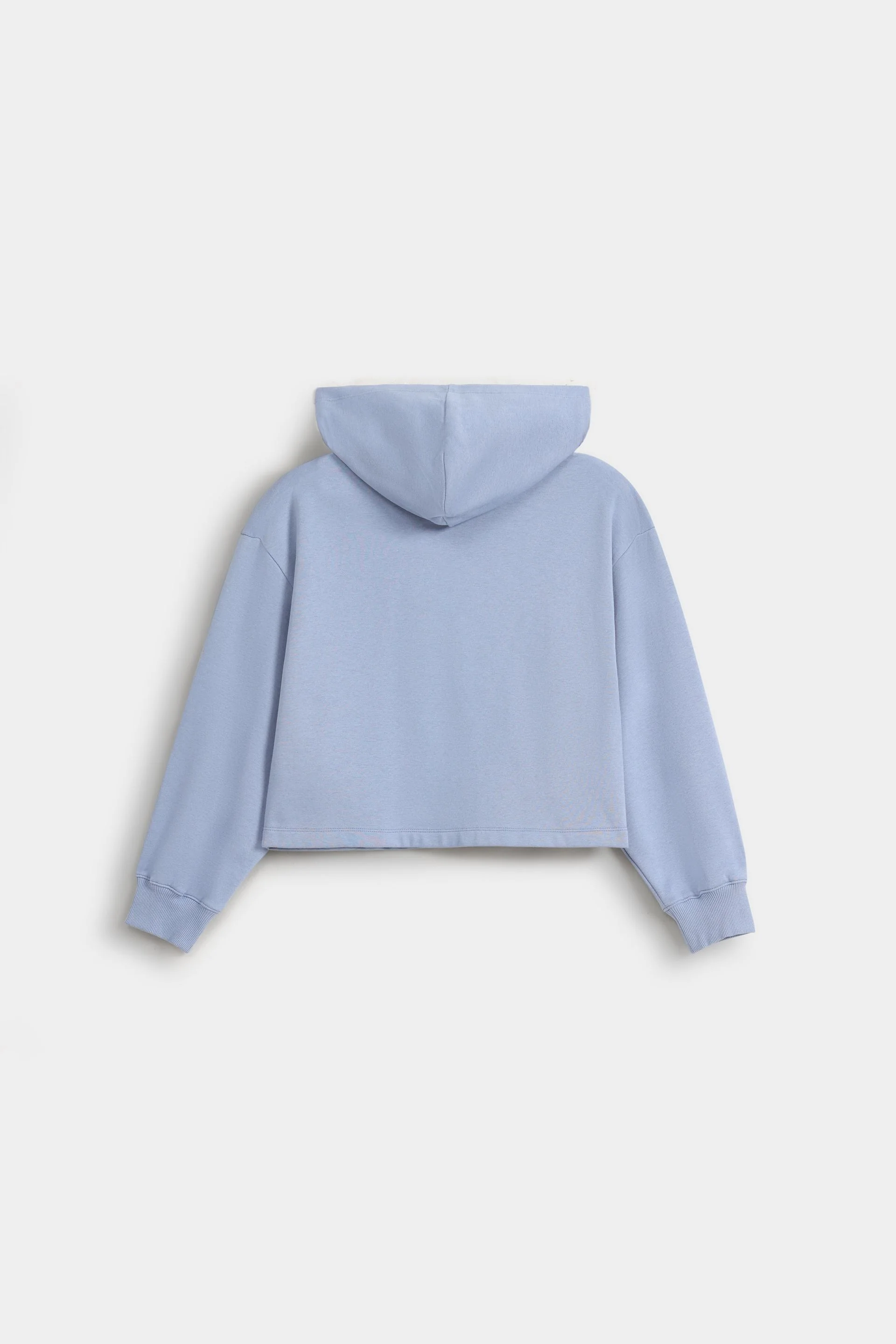 Basic Sweatshirt With Hood - Image 7