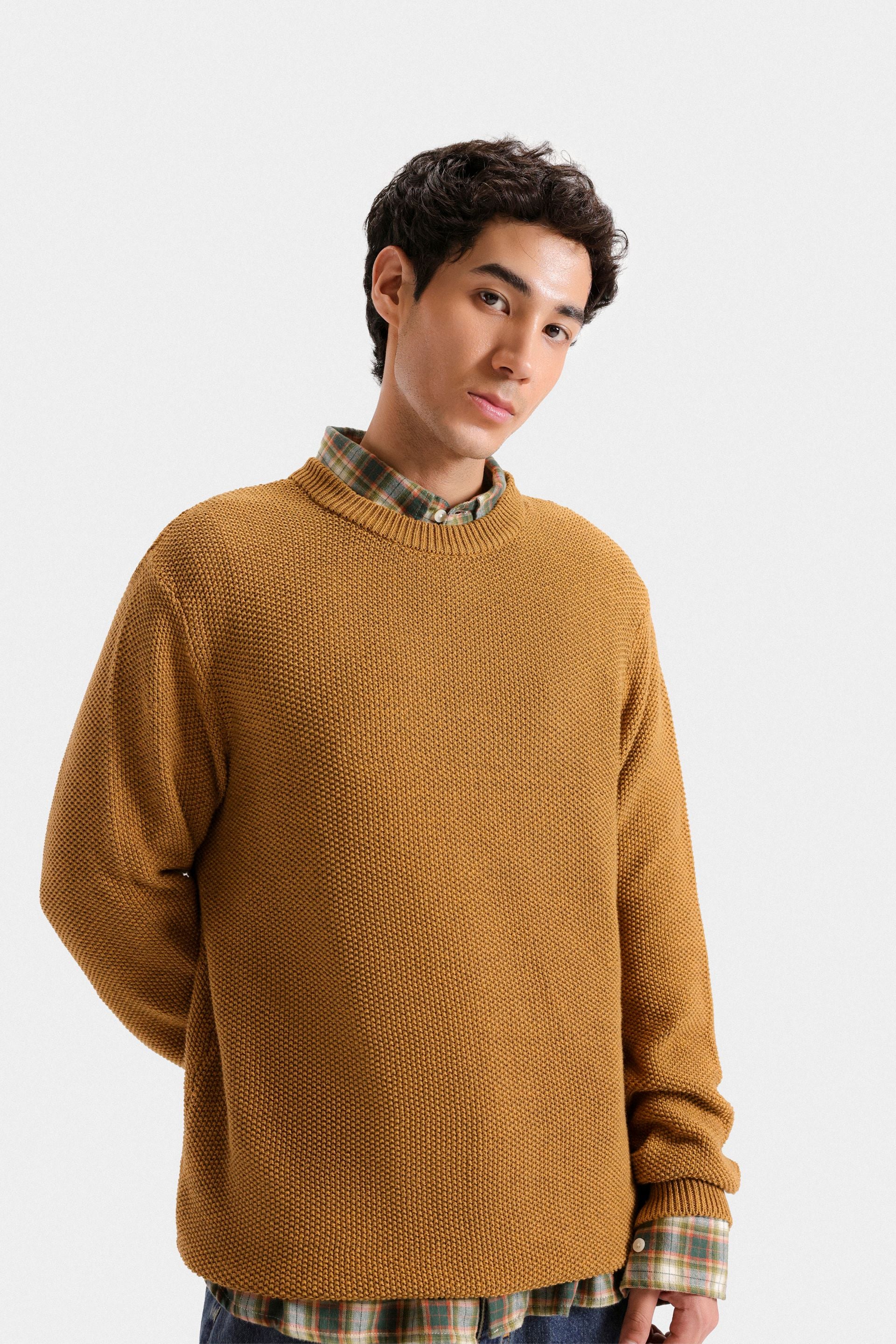Basic Textured Sweater - Image 2