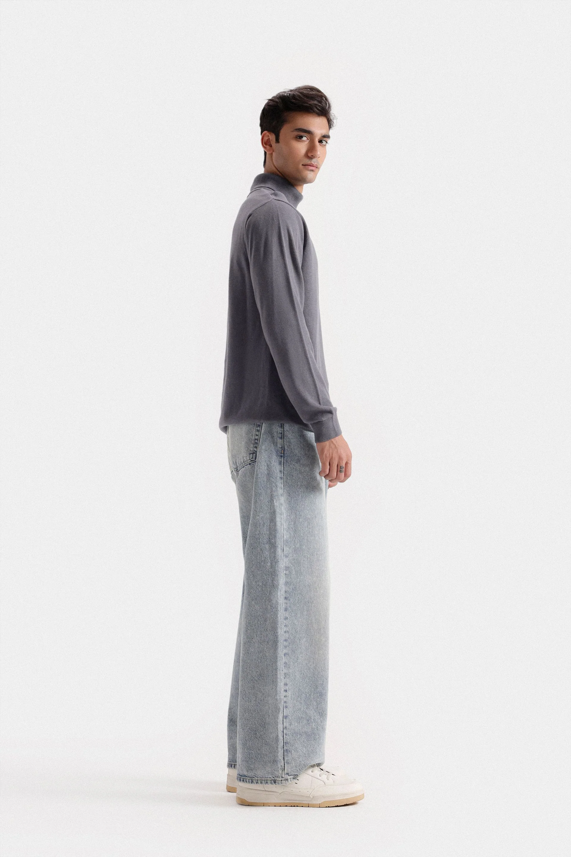 Basic Turtle Neck Sweater - Image 3