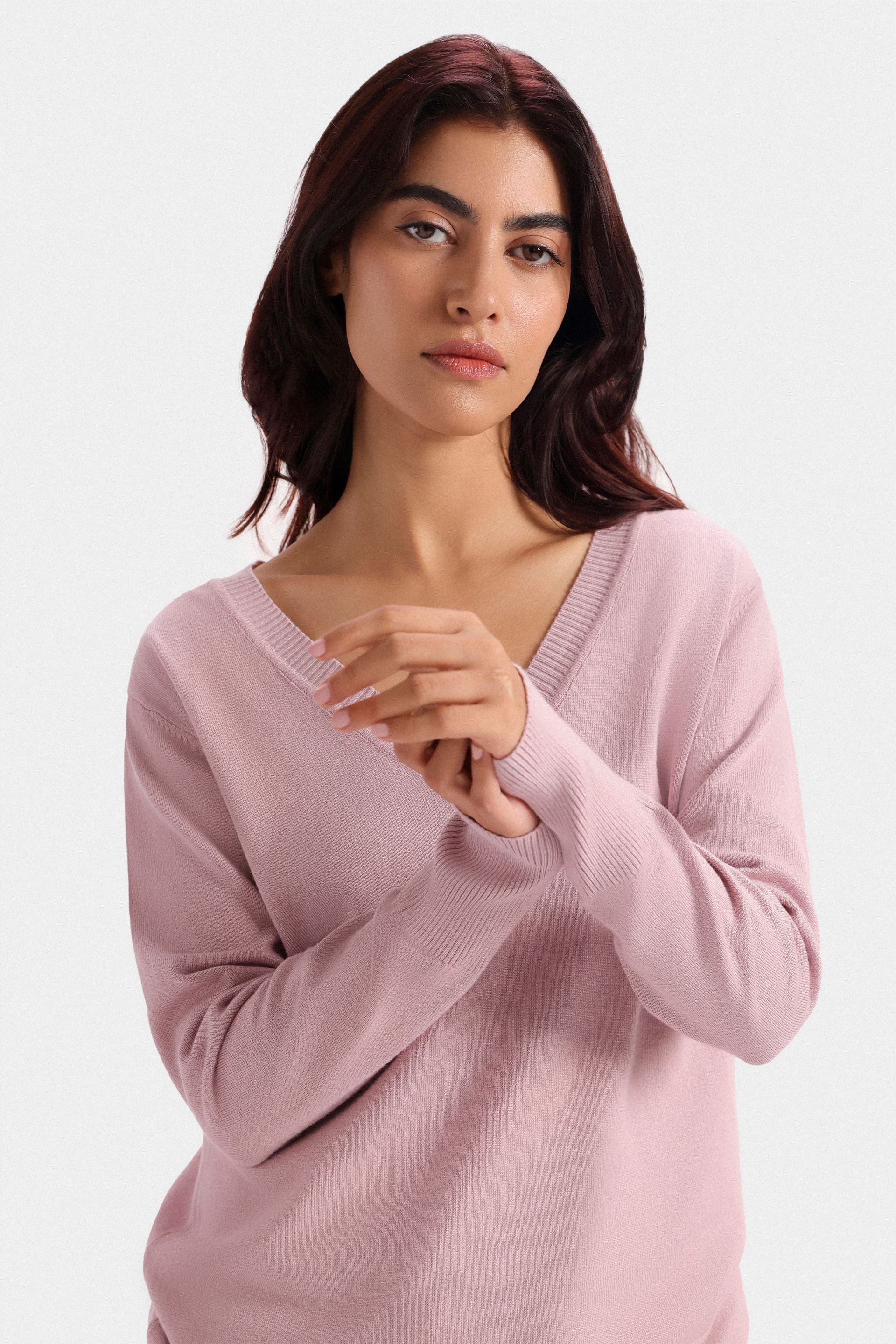 Basic V-Neck Sweater - Image 2