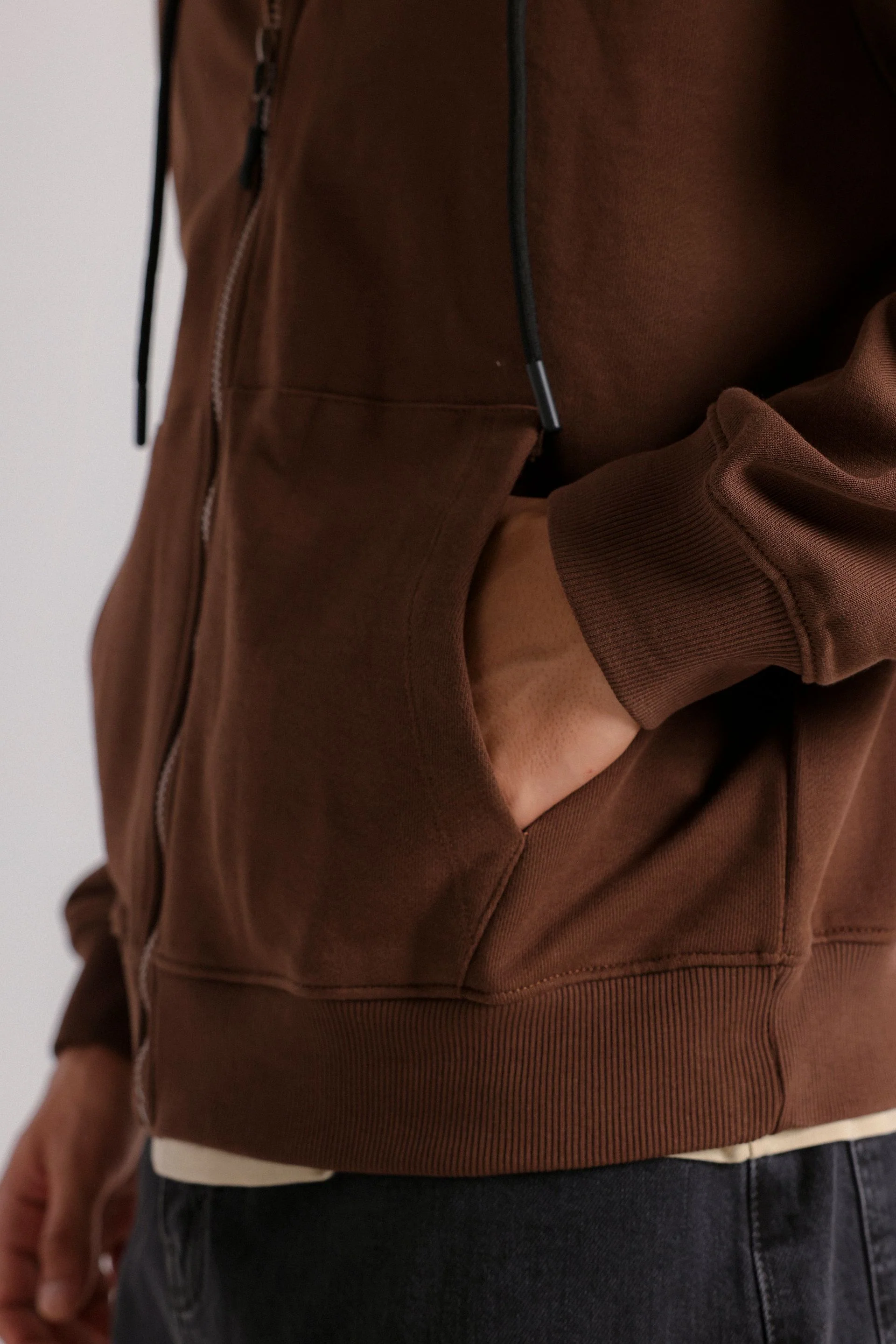 Basic Zipper Hoodie - Image 2