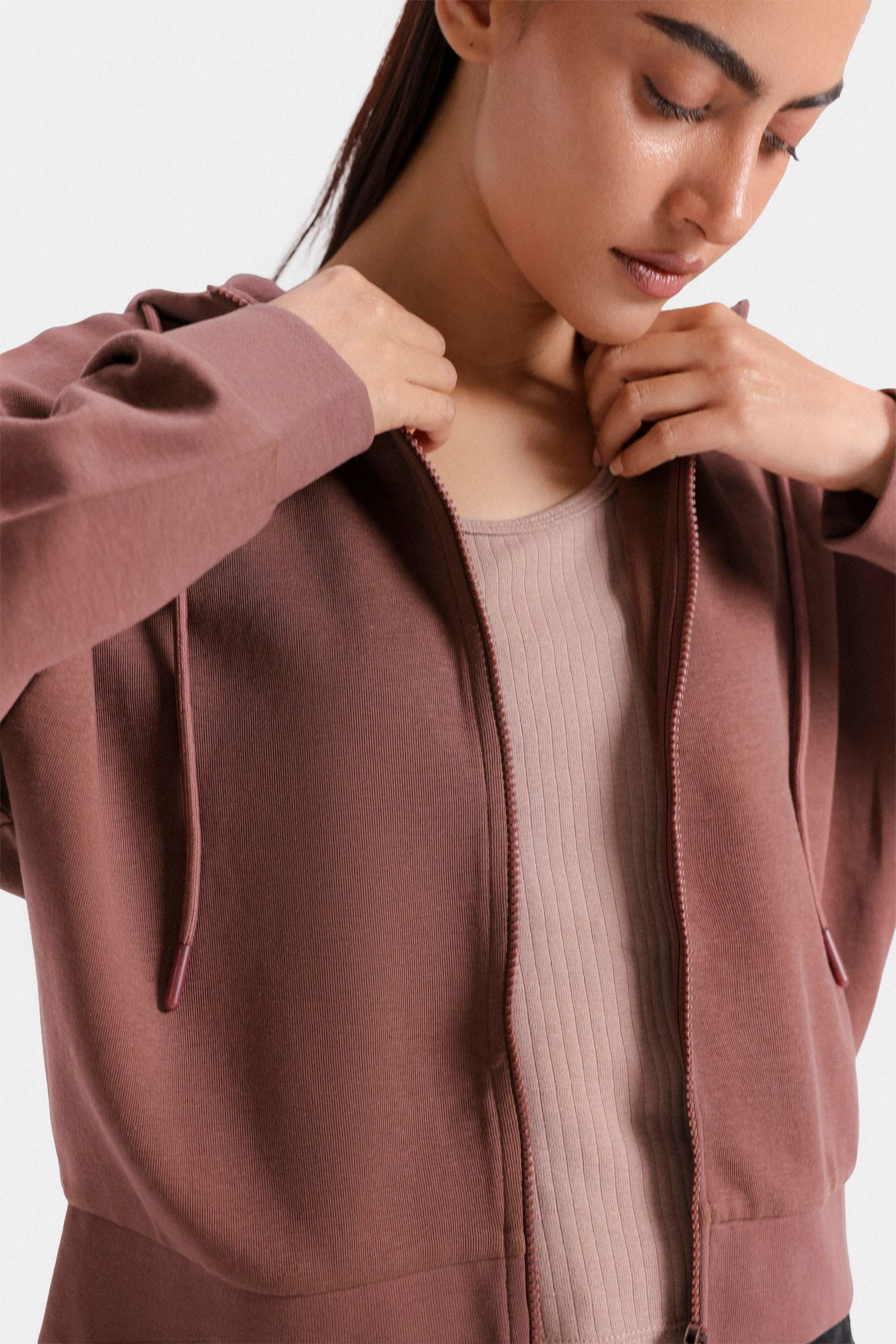 Basic Zipper Hoodie - Image 9