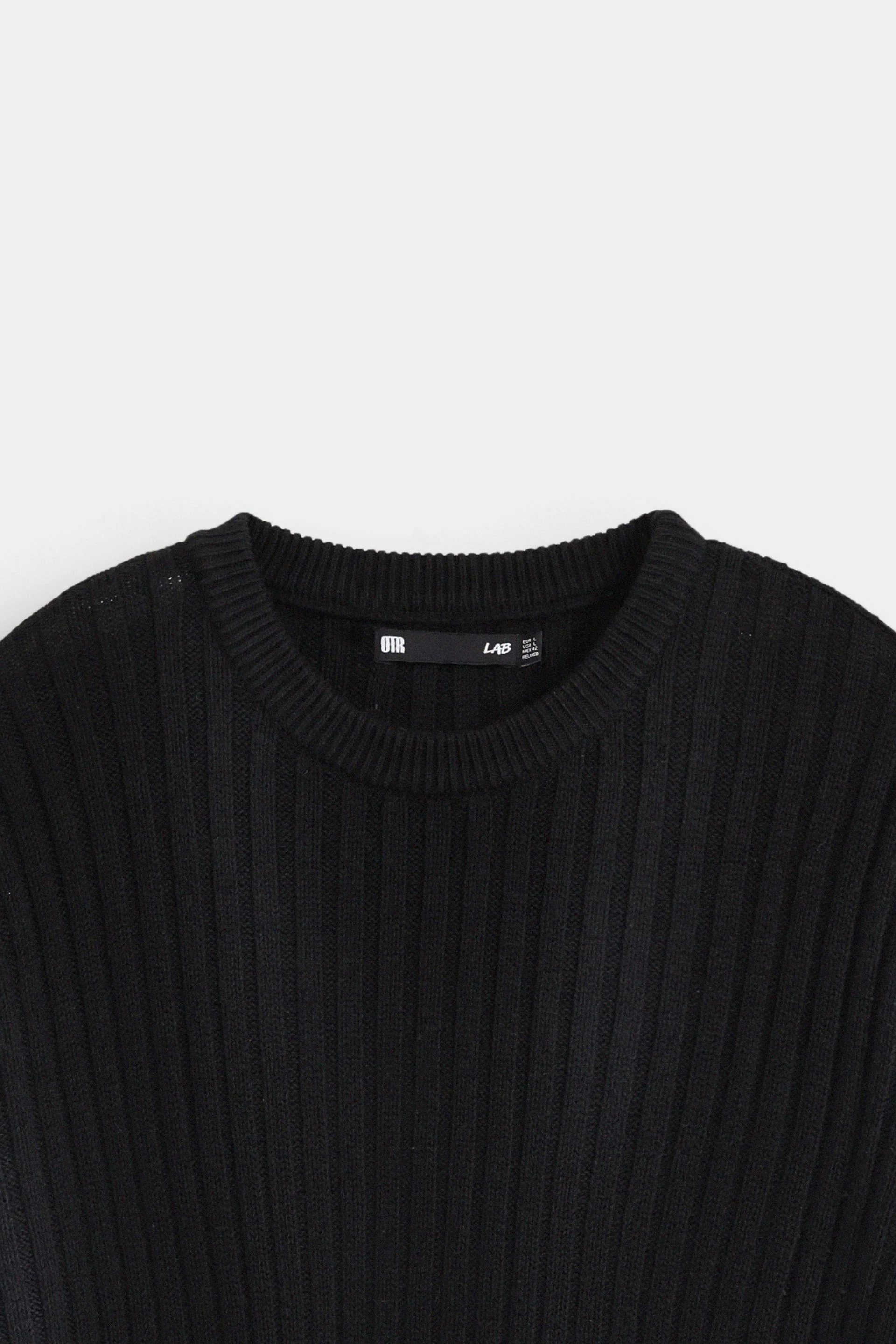 Crew Neck Ribbed Sweater - Image 6