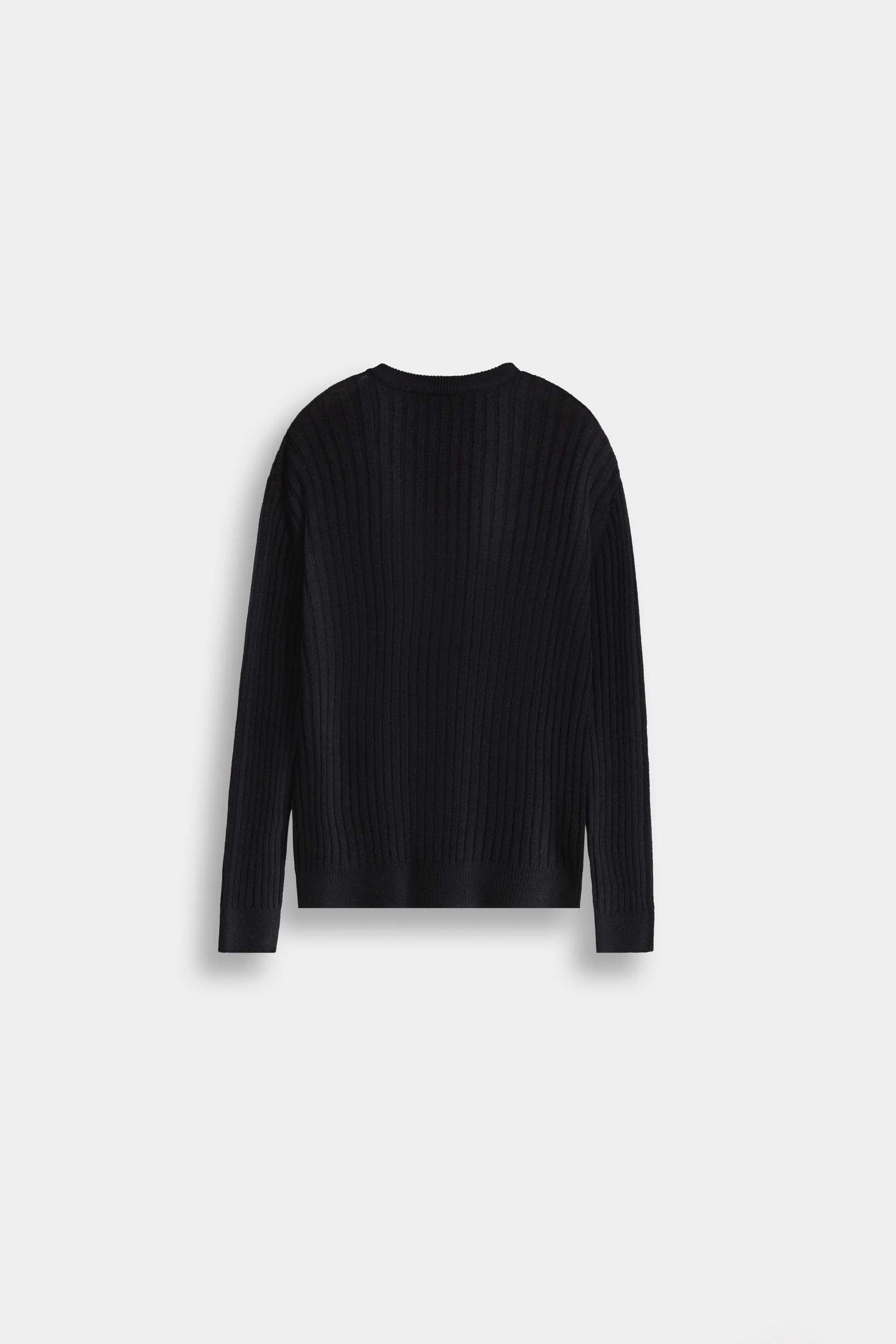 Crew Neck Ribbed Sweater - Image 7
