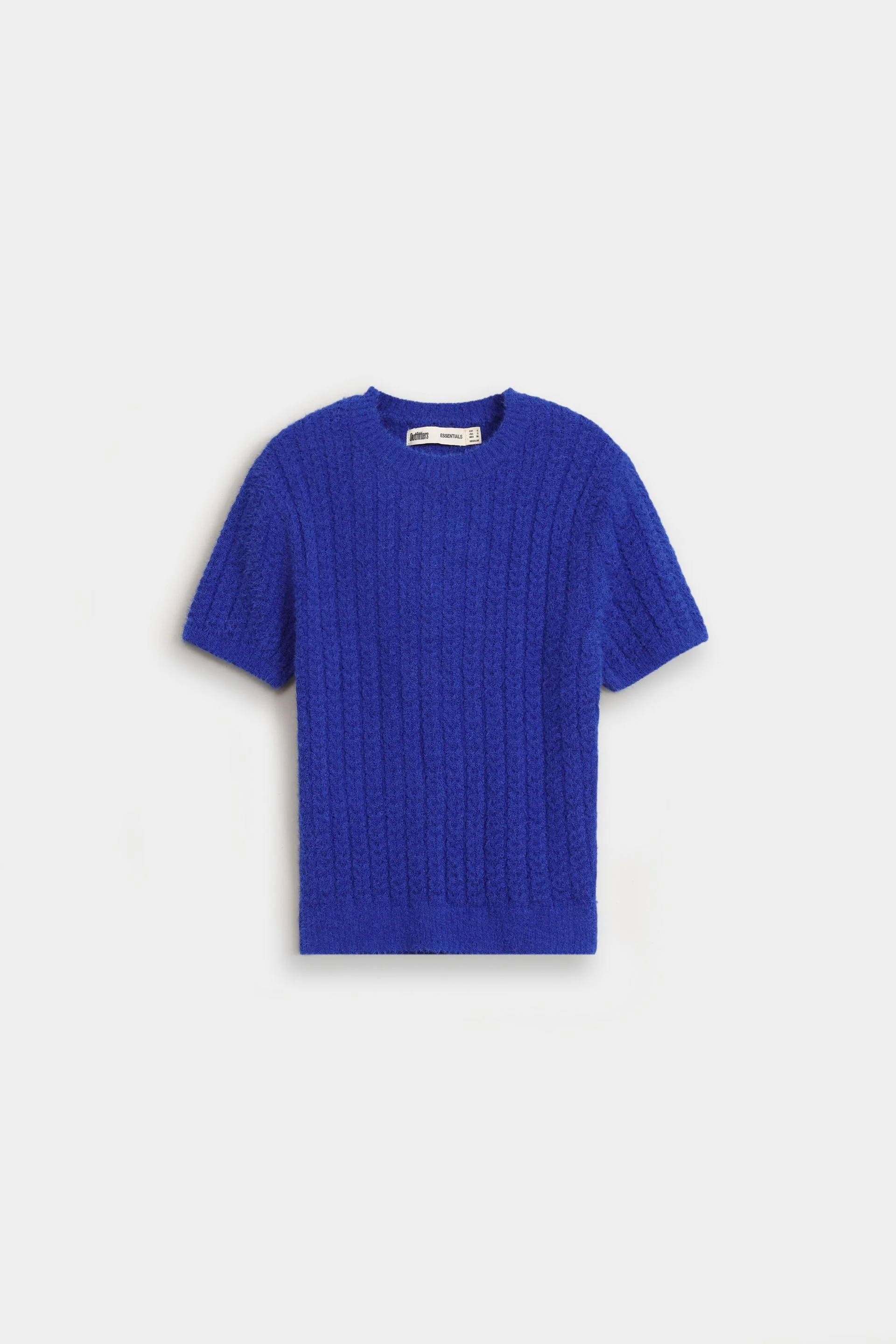 Cropped Cable Knitted Sweater - Image 12