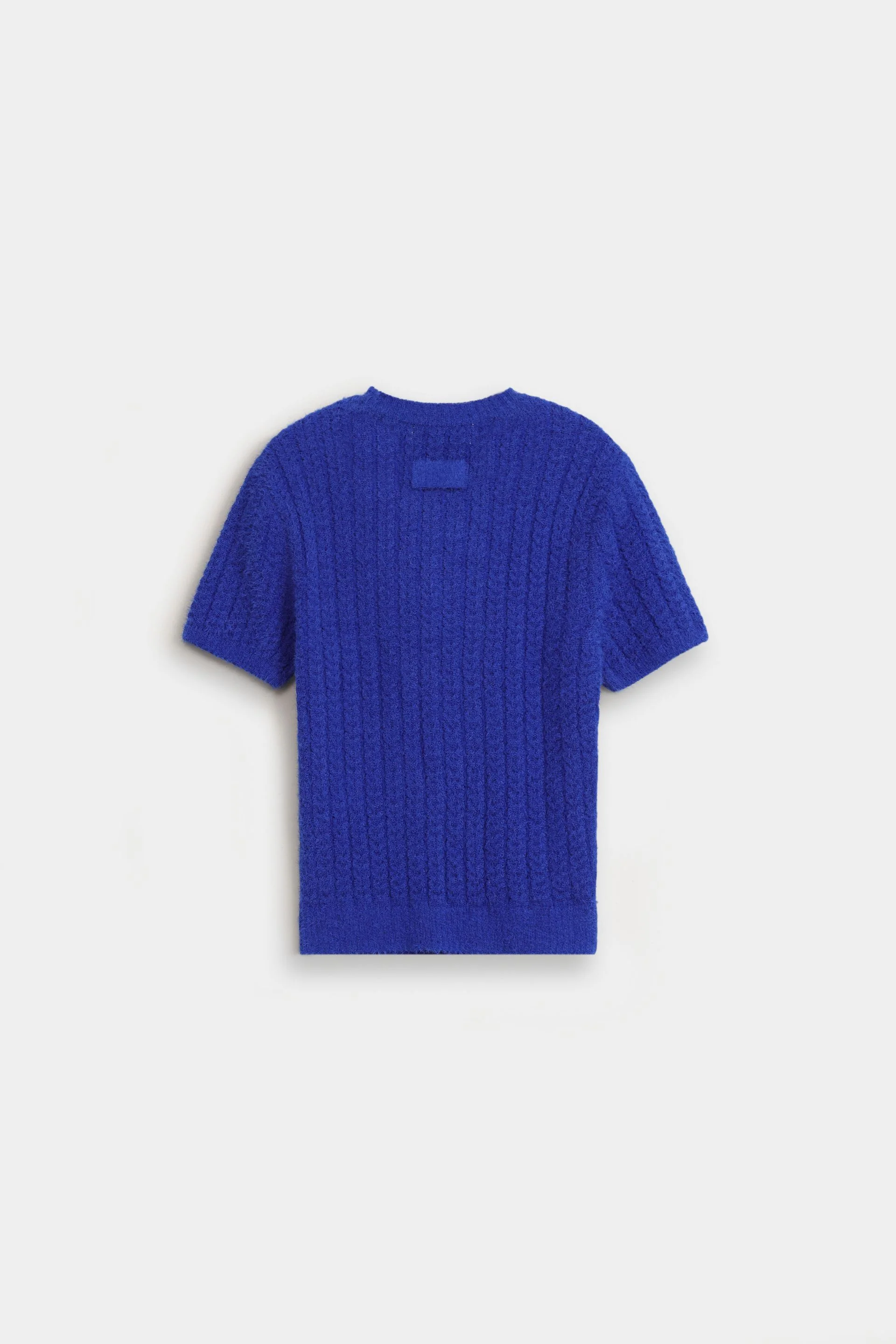 Cropped Cable Knitted Sweater - Image 14