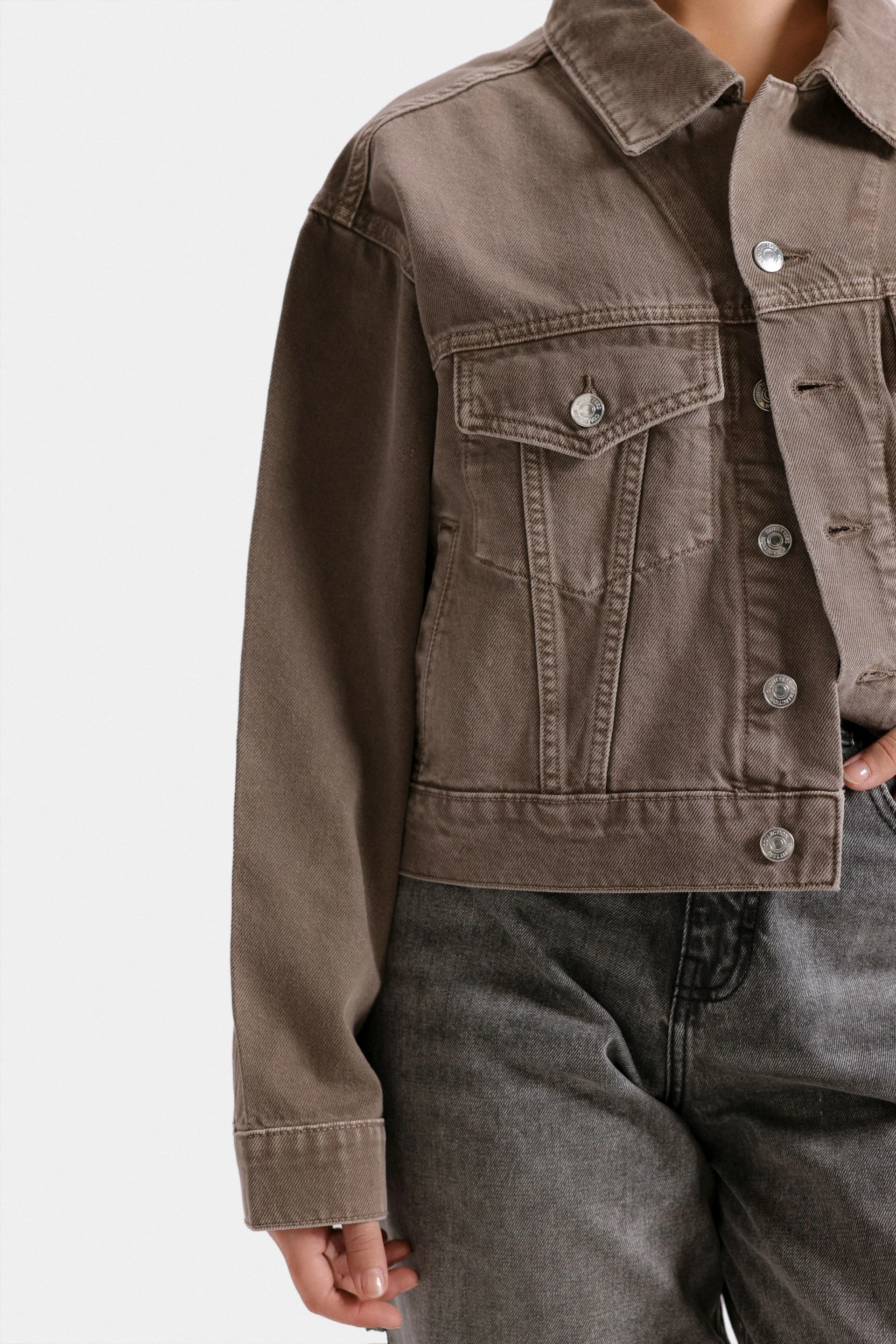 Cropped Corduroy Jacket - Image 2