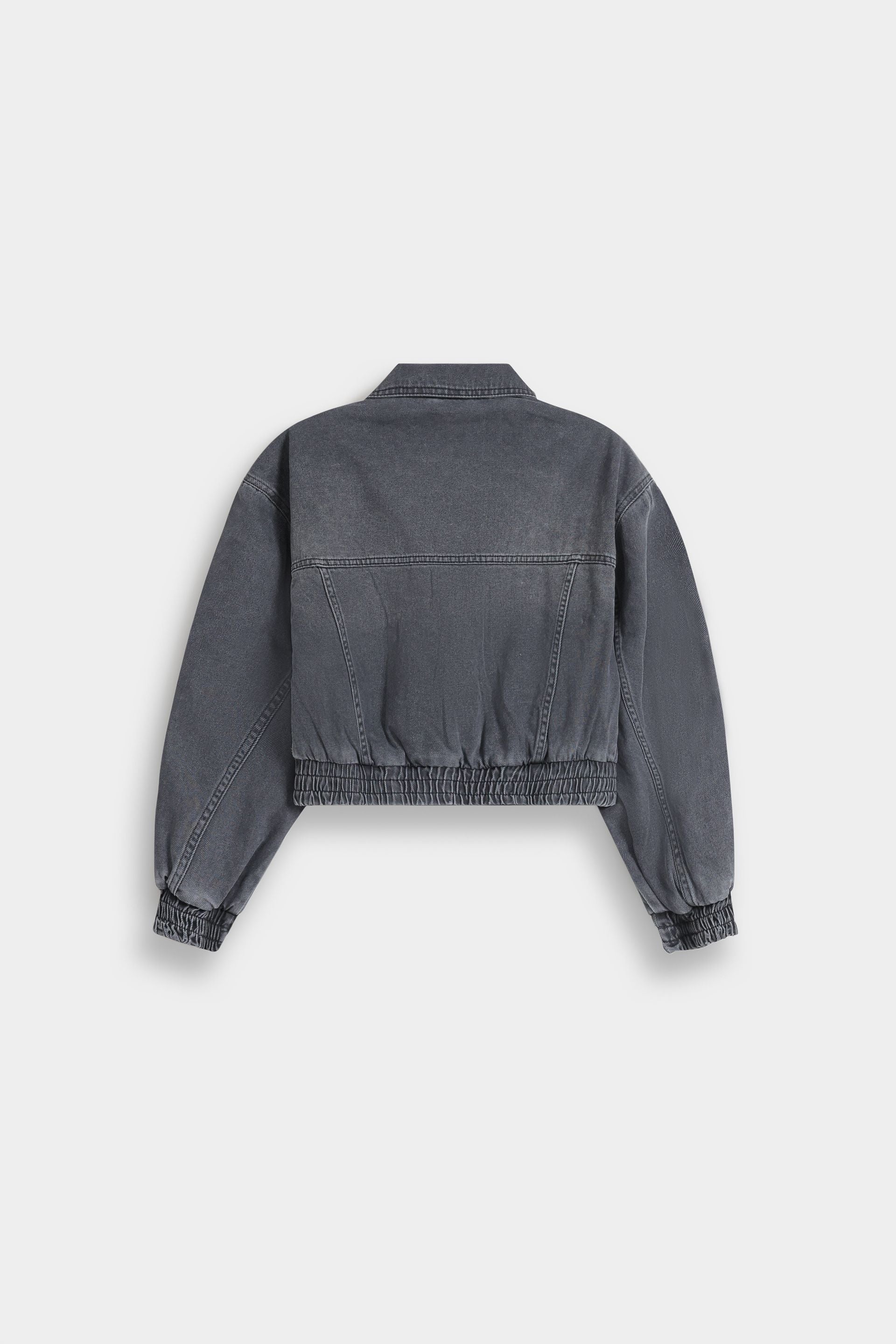Cropped Denim Trucker - Image 7