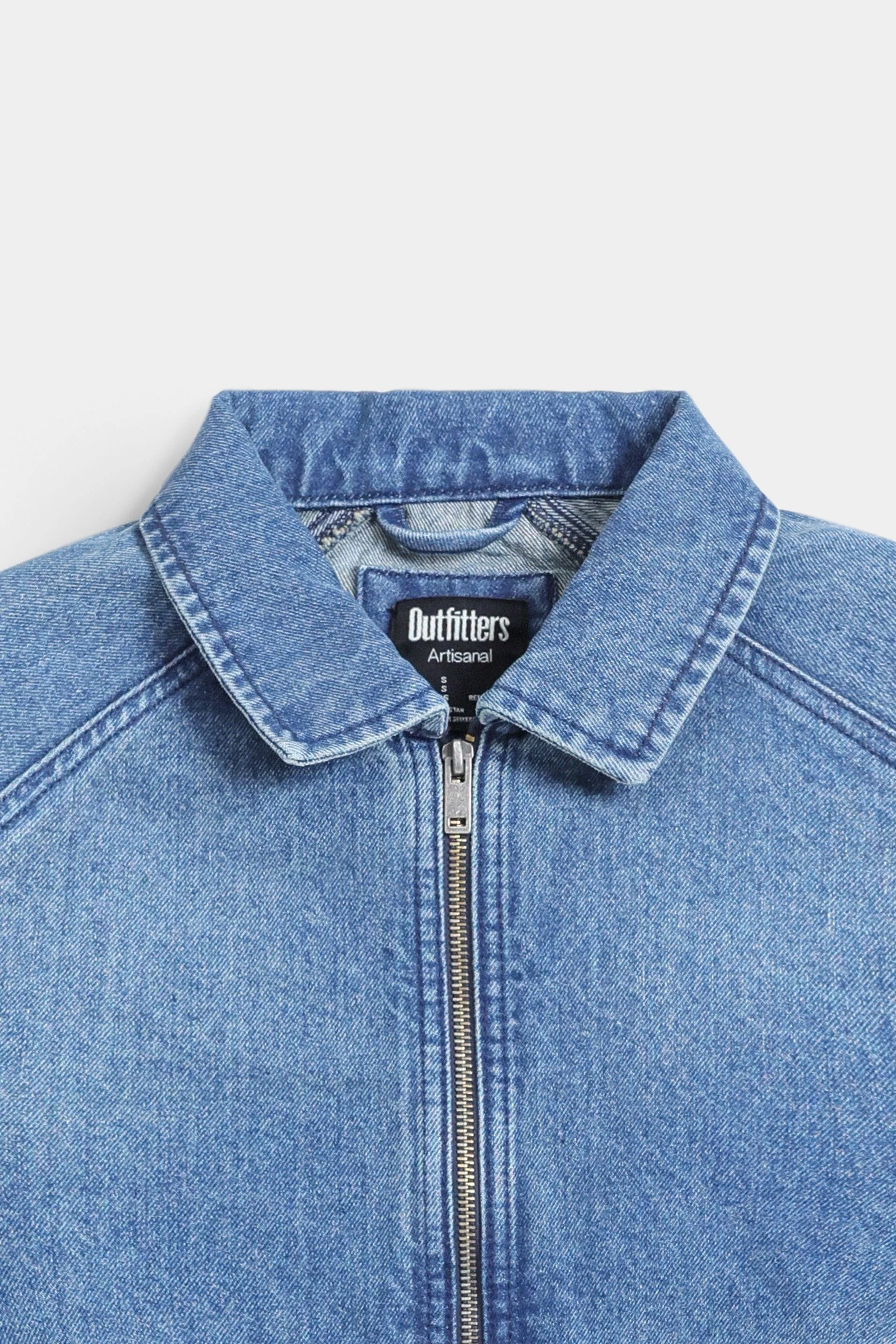 Cropped Denim zipper Jacket - Image 6