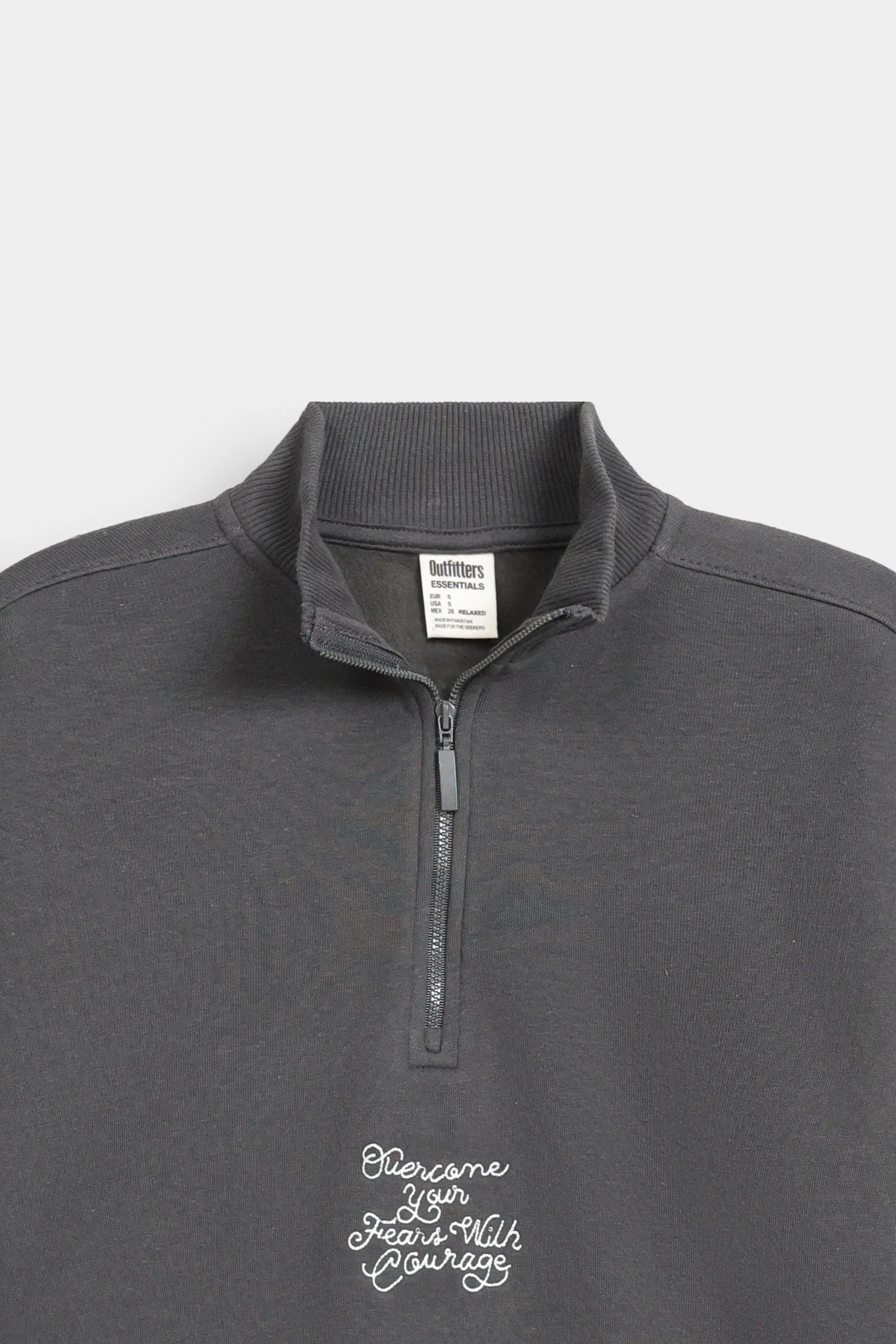 Cropped Quarter Zip-Up Sweatshirt - Image 6