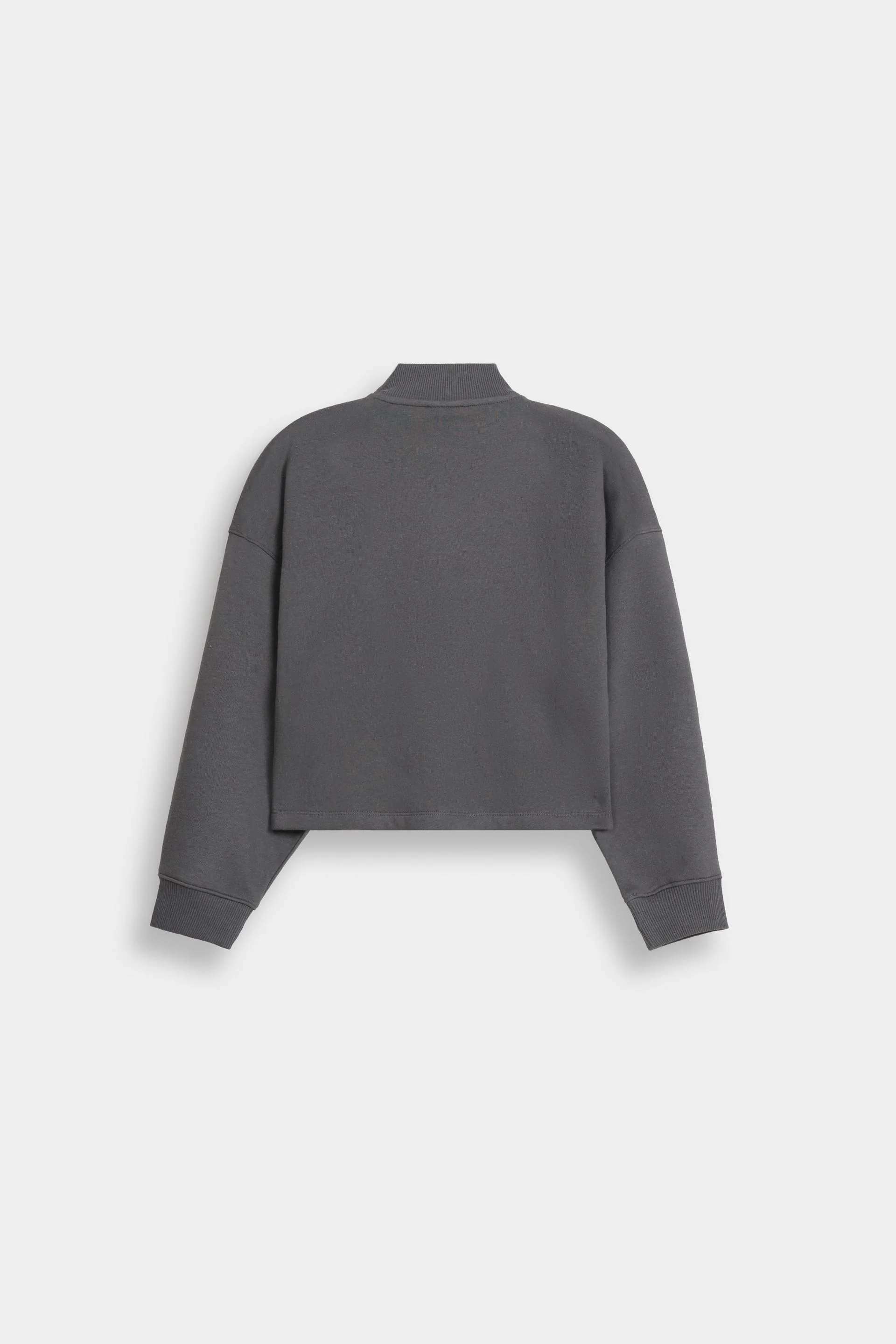 Cropped Quarter Zip-Up Sweatshirt - Image 7