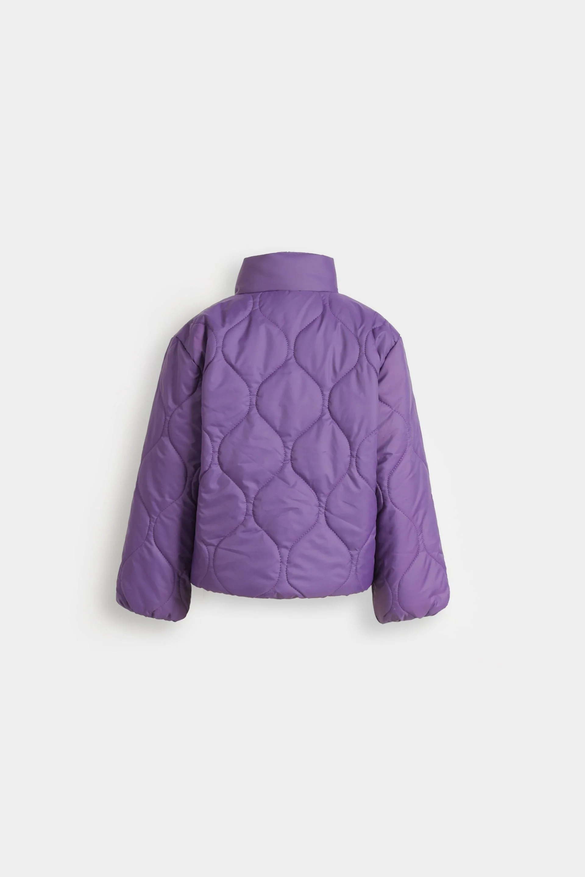 Cropped Quilted Puffer Jacket - Image 3