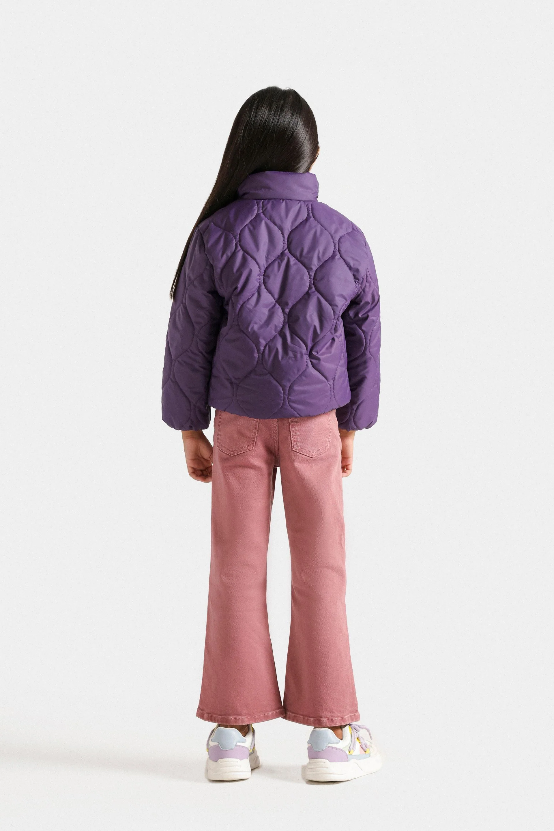 Cropped Quilted Puffer Jacket - Image 6