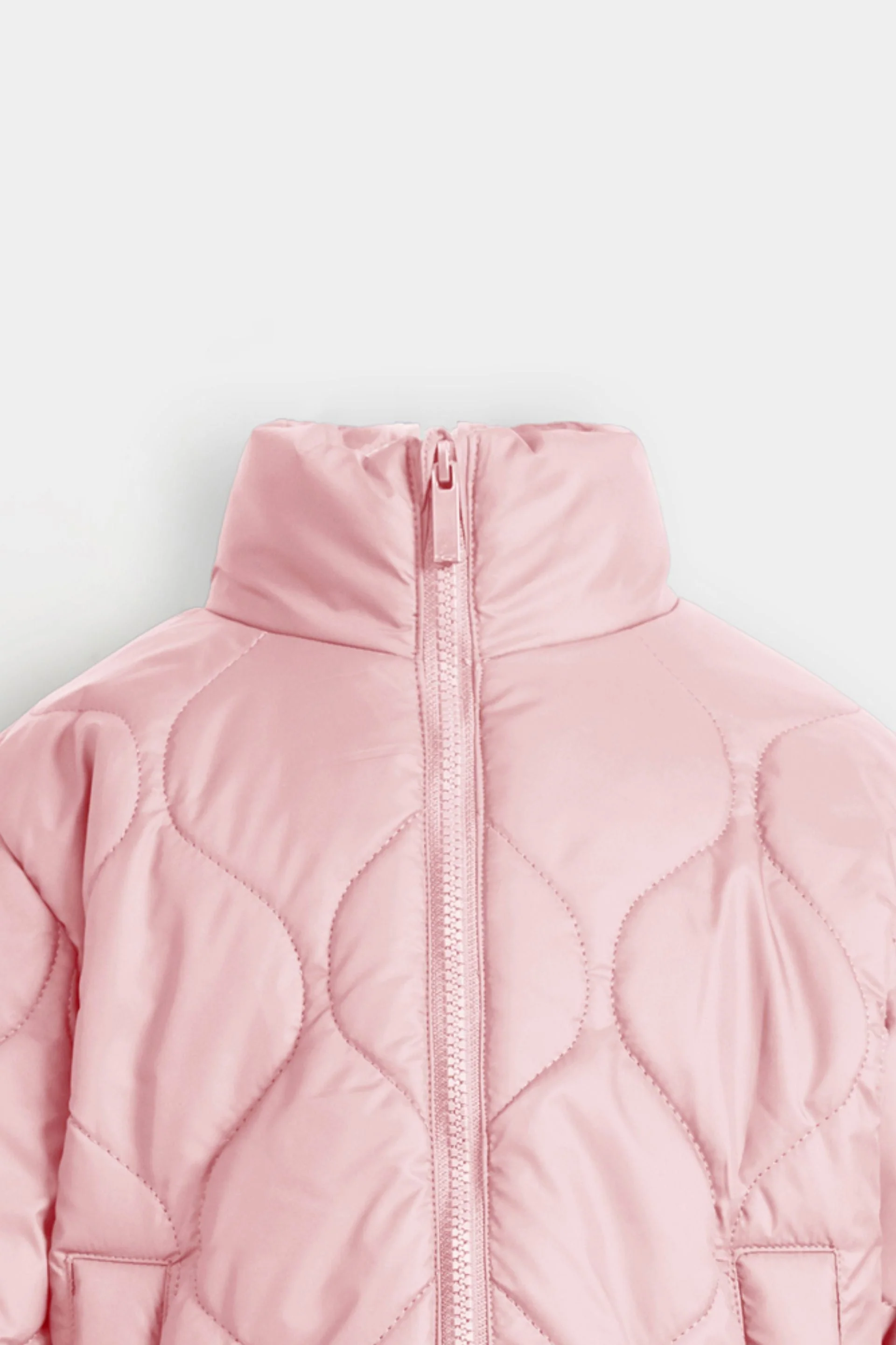 Cropped Quilted Puffer Jacket - Image 8