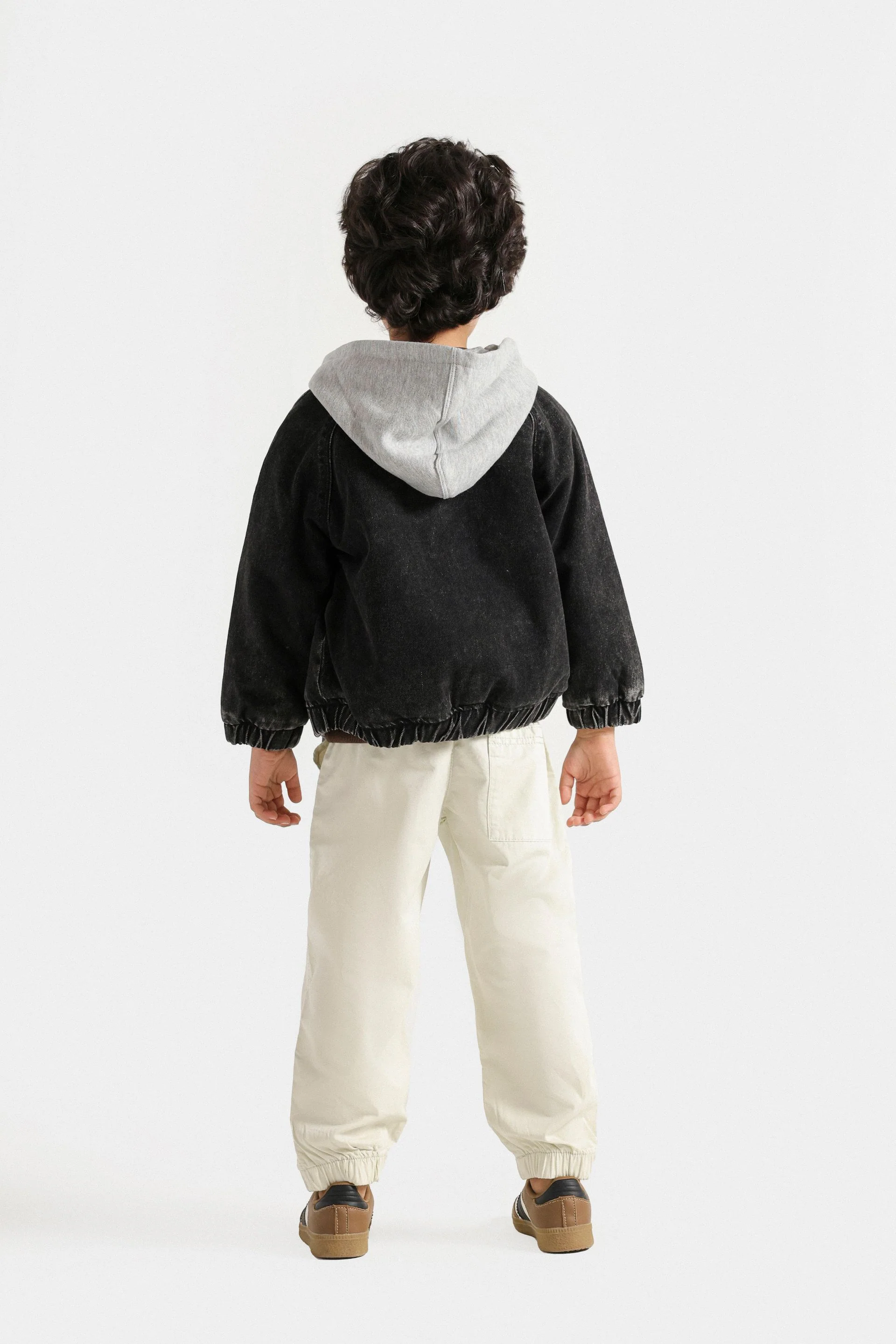 Denim Jacket With Hood - Image 6