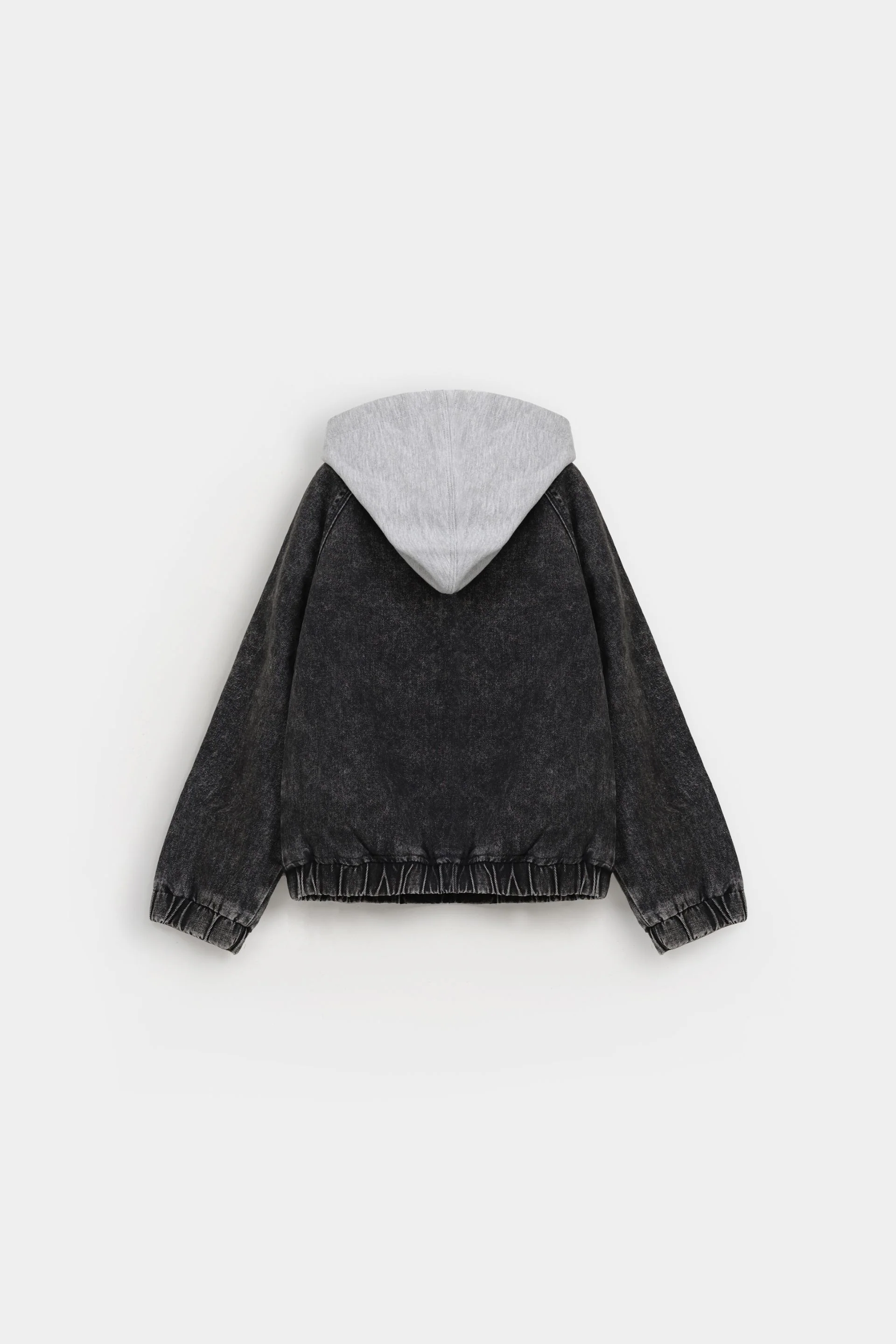 Denim Jacket With Hoodie - Image 3