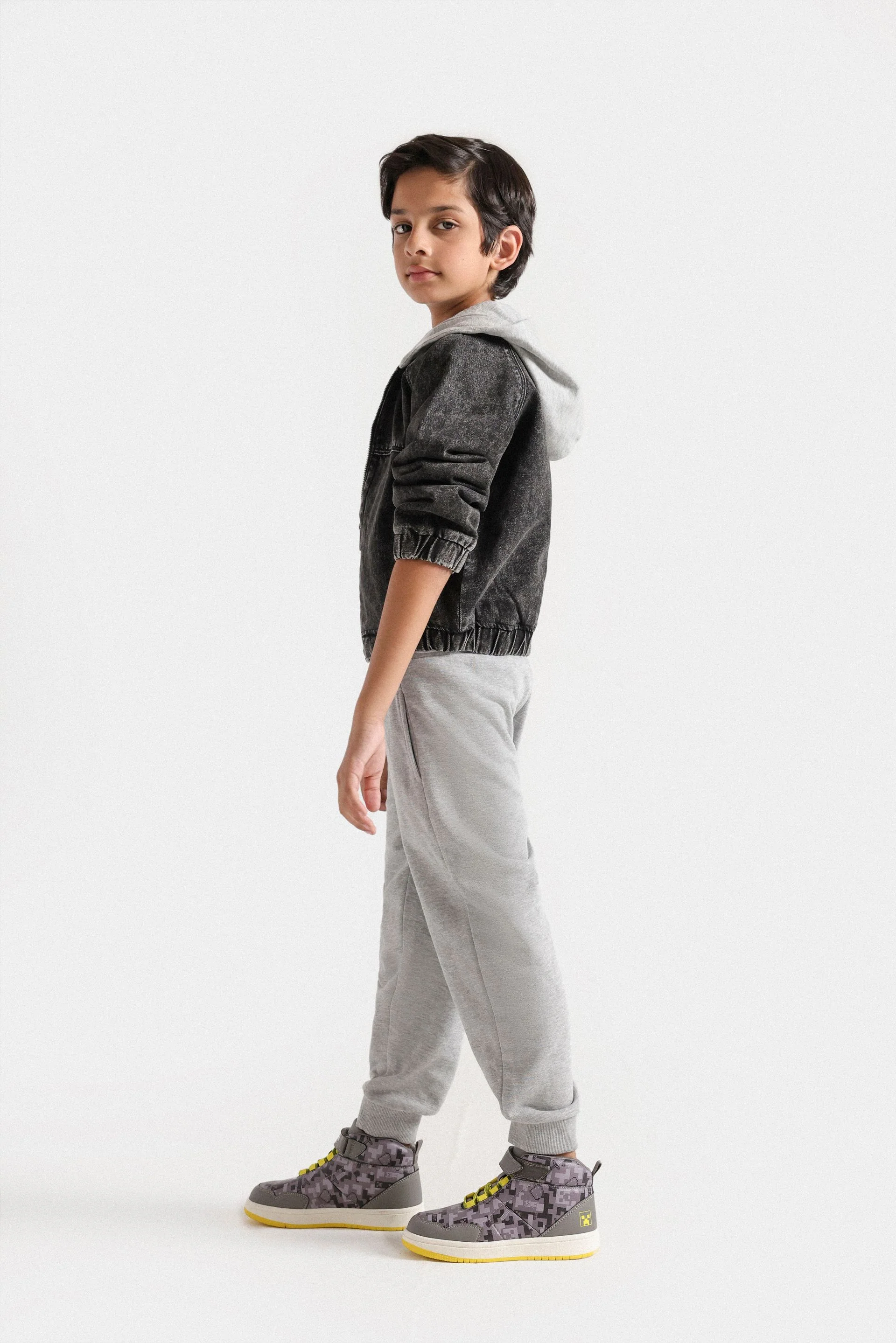 Denim Jacket With Hoodie - Image 5
