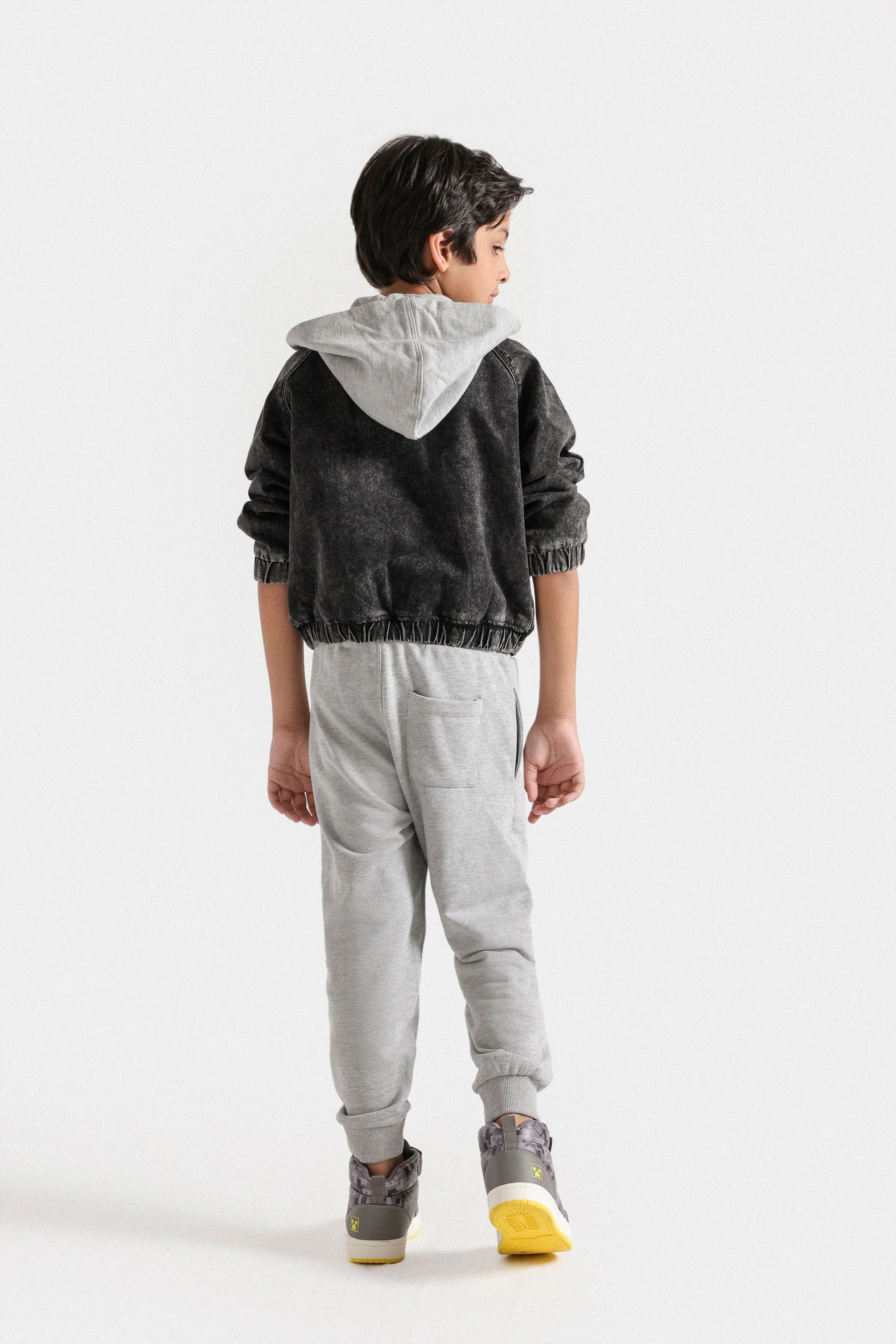 Denim Jacket With Hoodie - Image 6