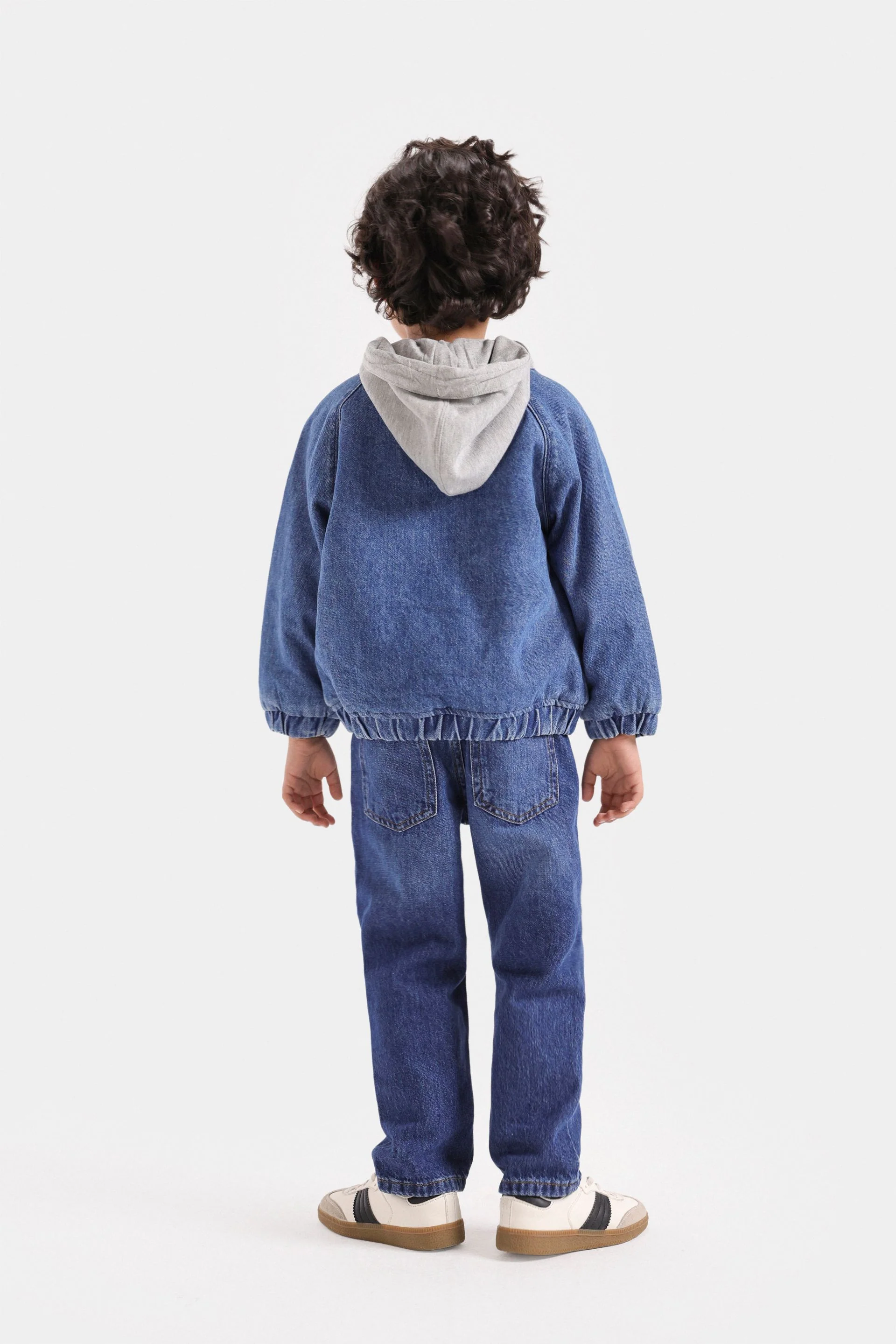 Denim Jacket With Hoodie - Image 6