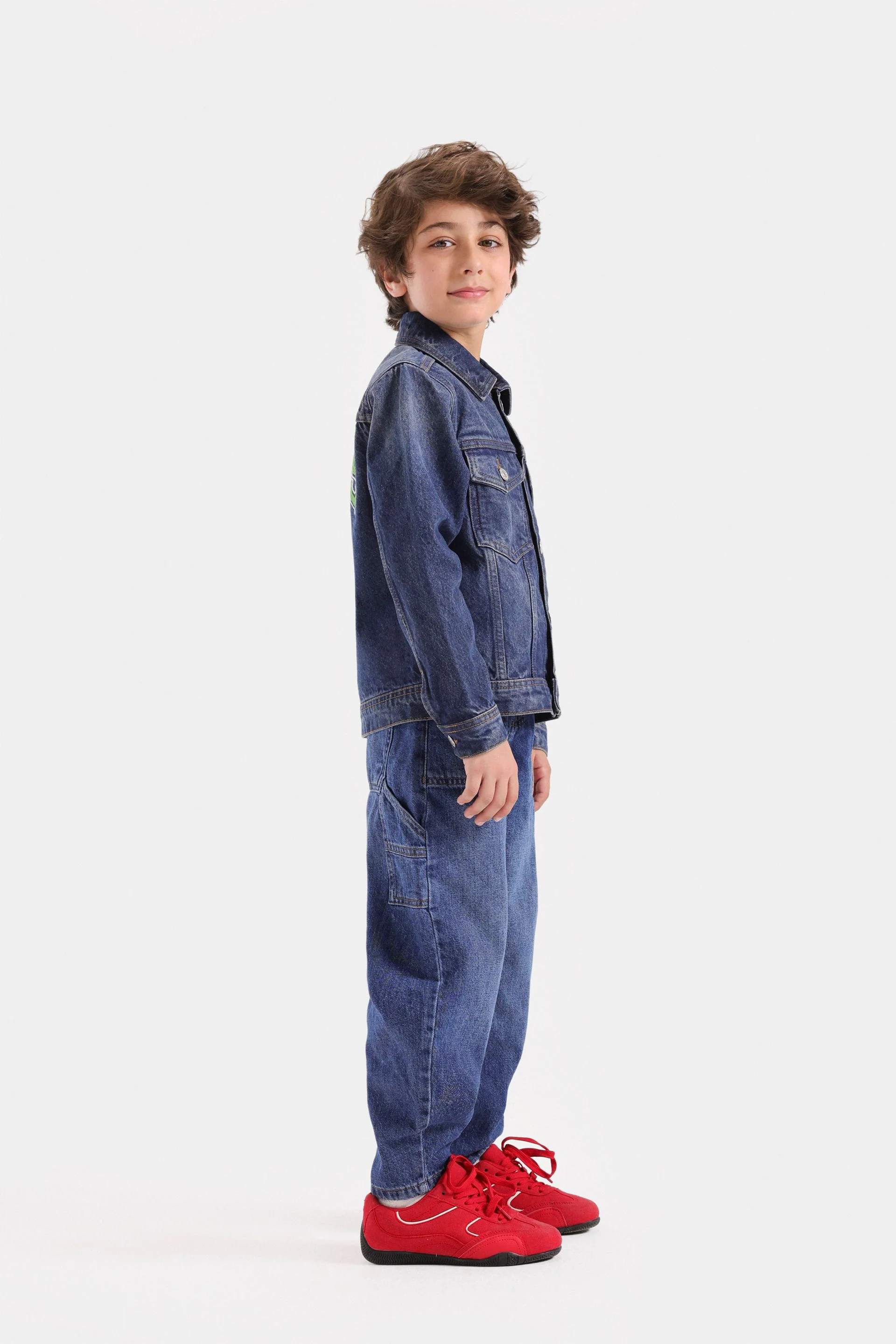 Embroidered Denim Trucker Jacket - Image 5