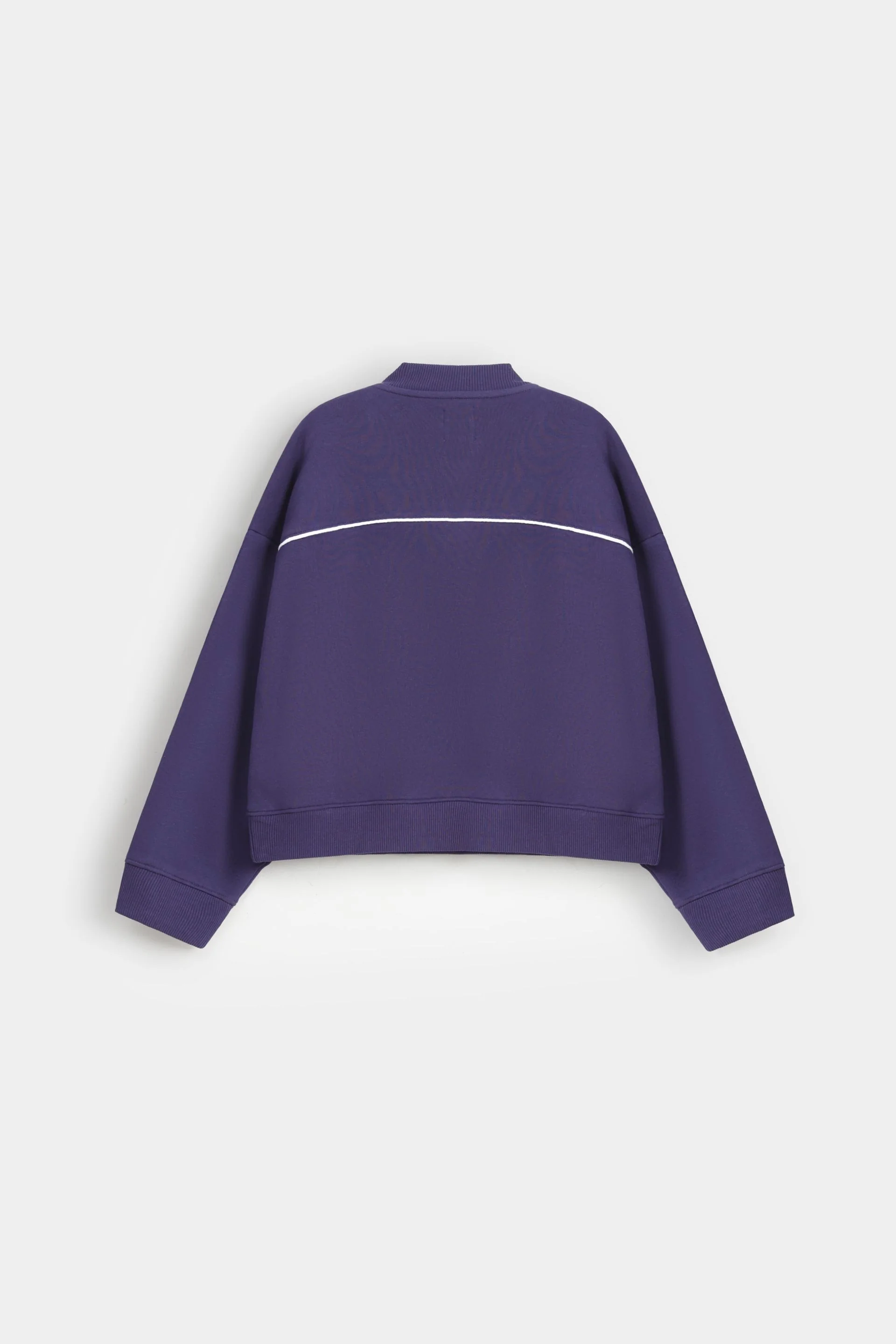 Embroidered Quarter Zip-Up Sweatshirt - Image 7