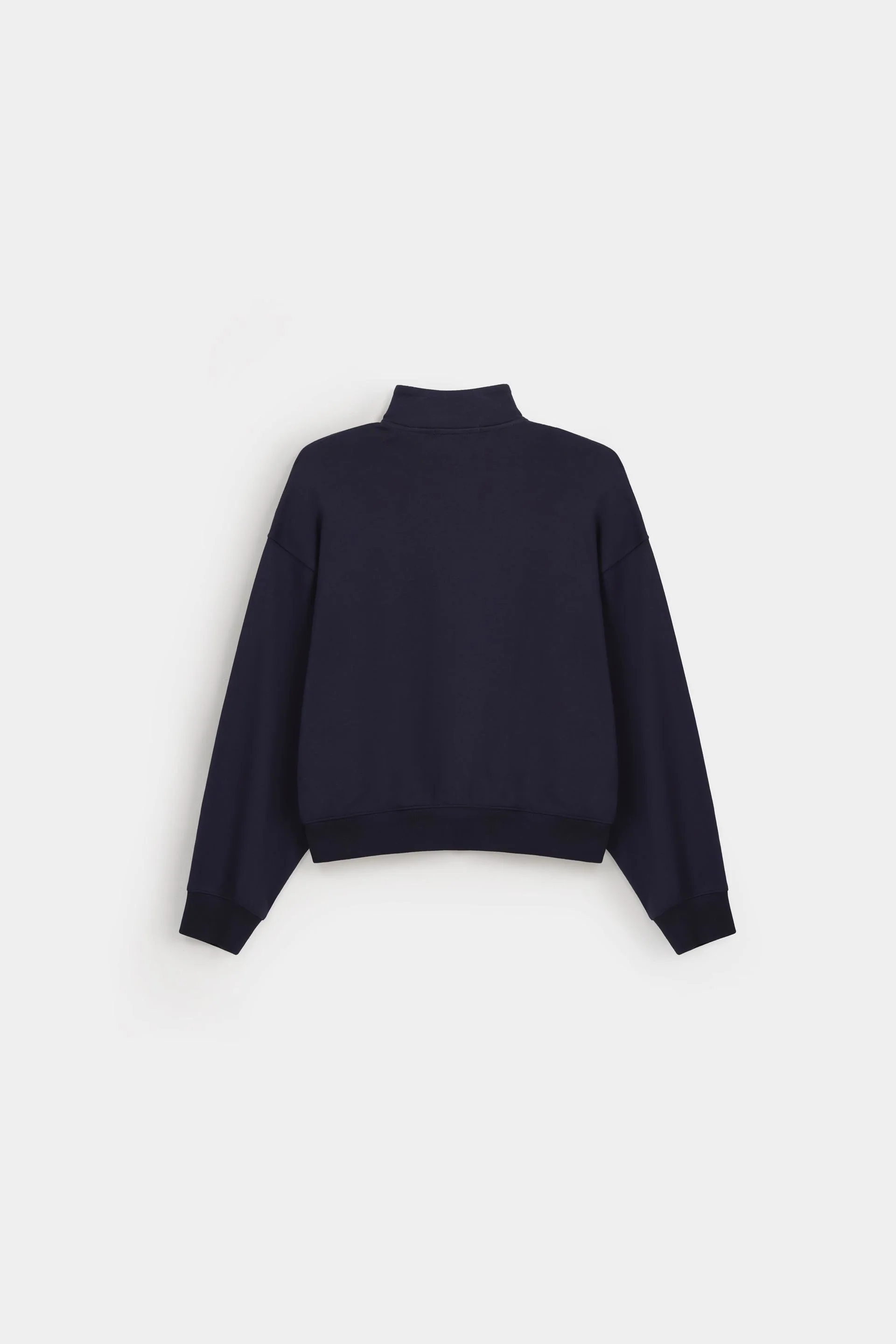Embroidered Quarter Zip-Up Sweatshirt - Image 7