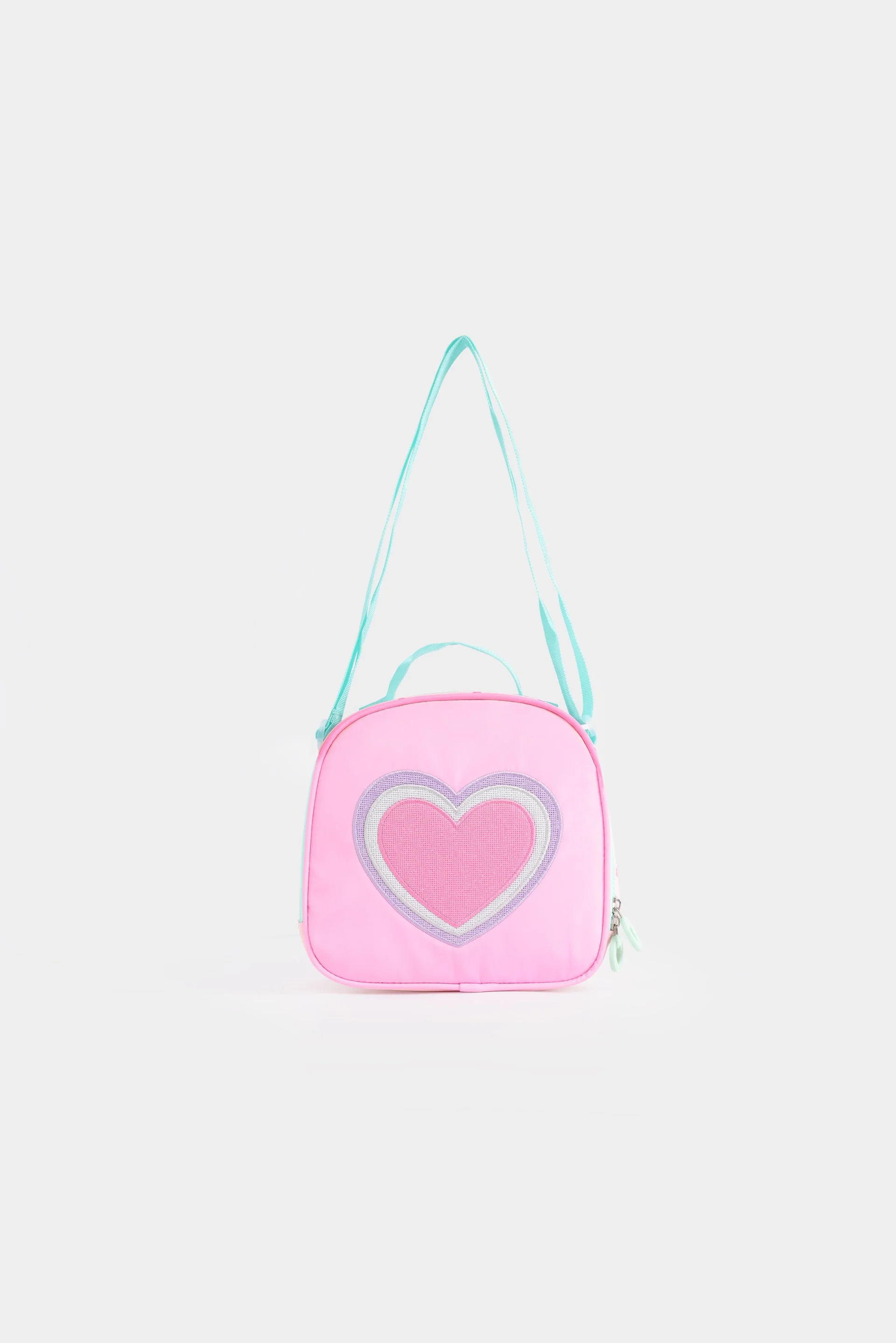 Embroidered Heart Lunch Bag