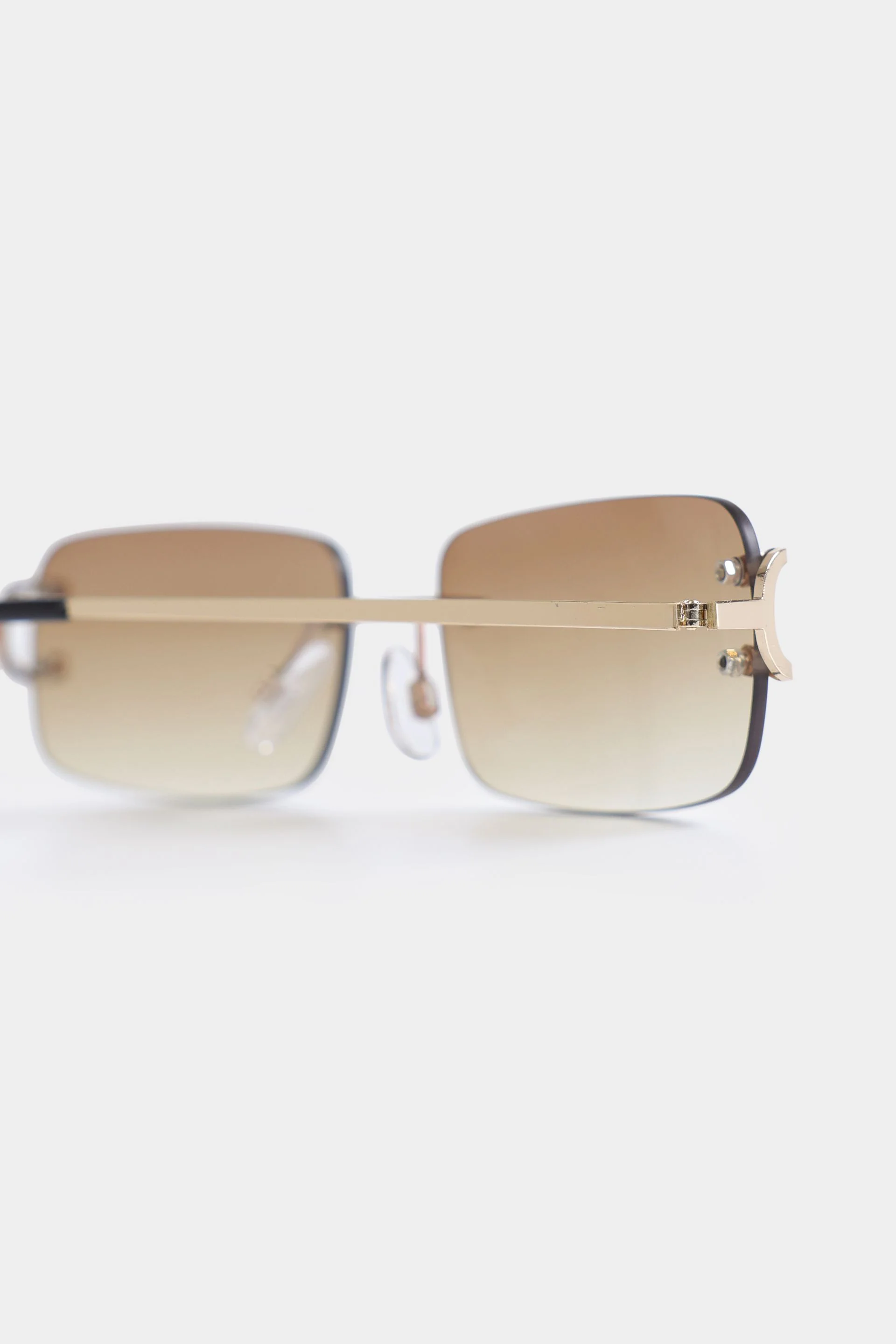 Rectangle Rimless Sunglasses - Image 4